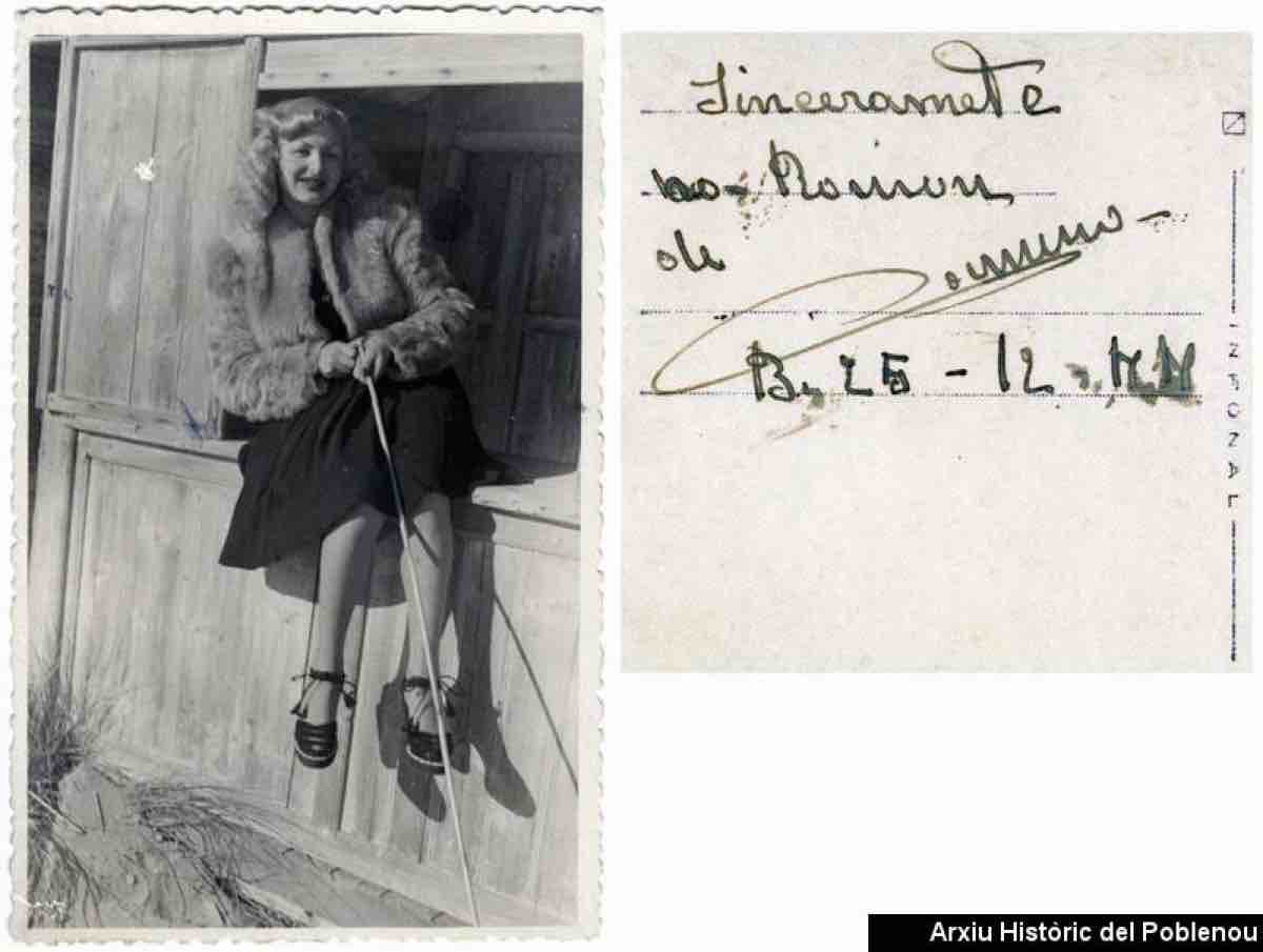 Carmen Brotons (Broto) Buills (1924-1949), famosa prostituta per les seves relacions amb homes rics i poderosos ARXIU HISTÒRIC DEL POBLENOU