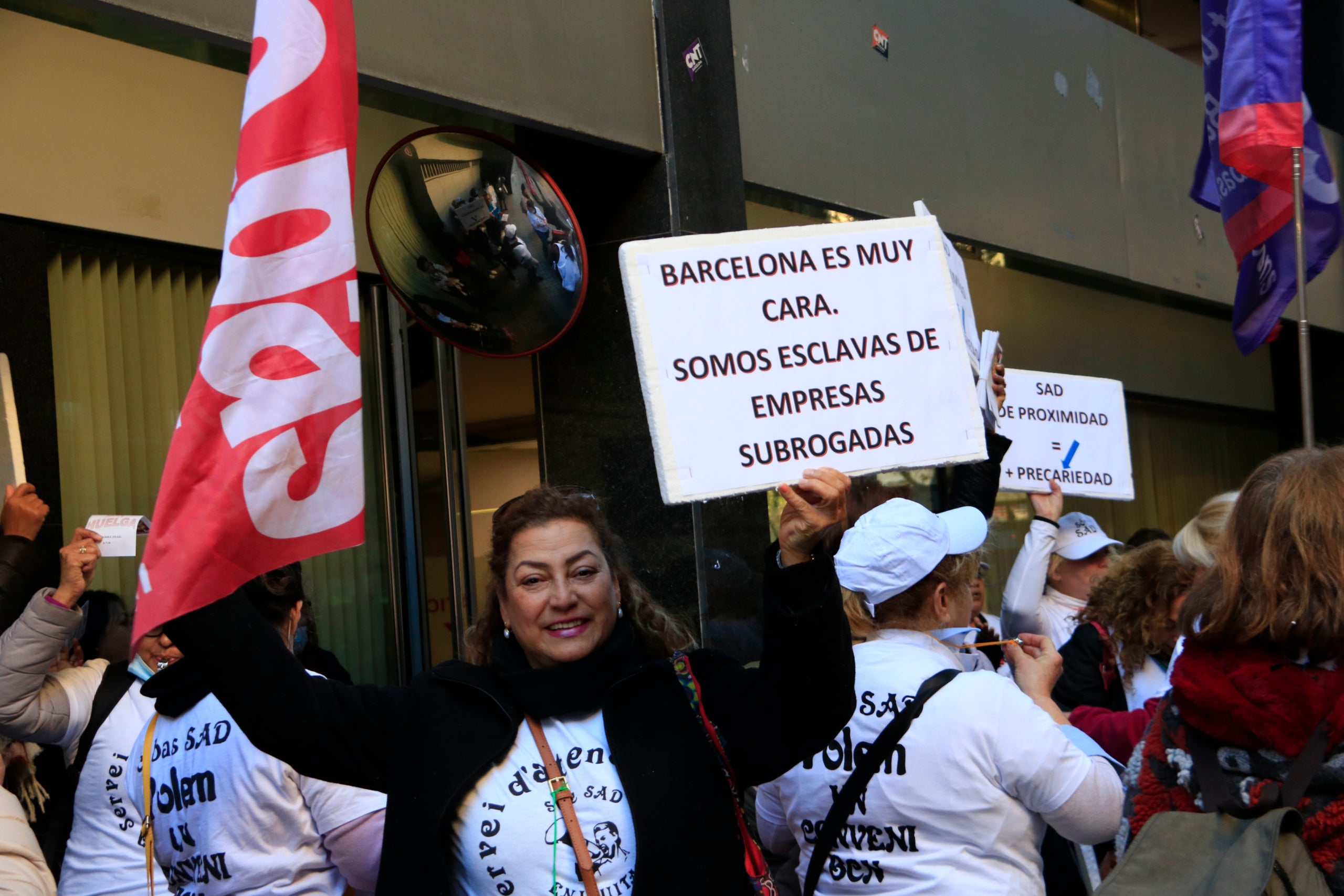 Primera jornada de la vaga del servei d'atenció domiciliària de l'Ajuntament / ACN