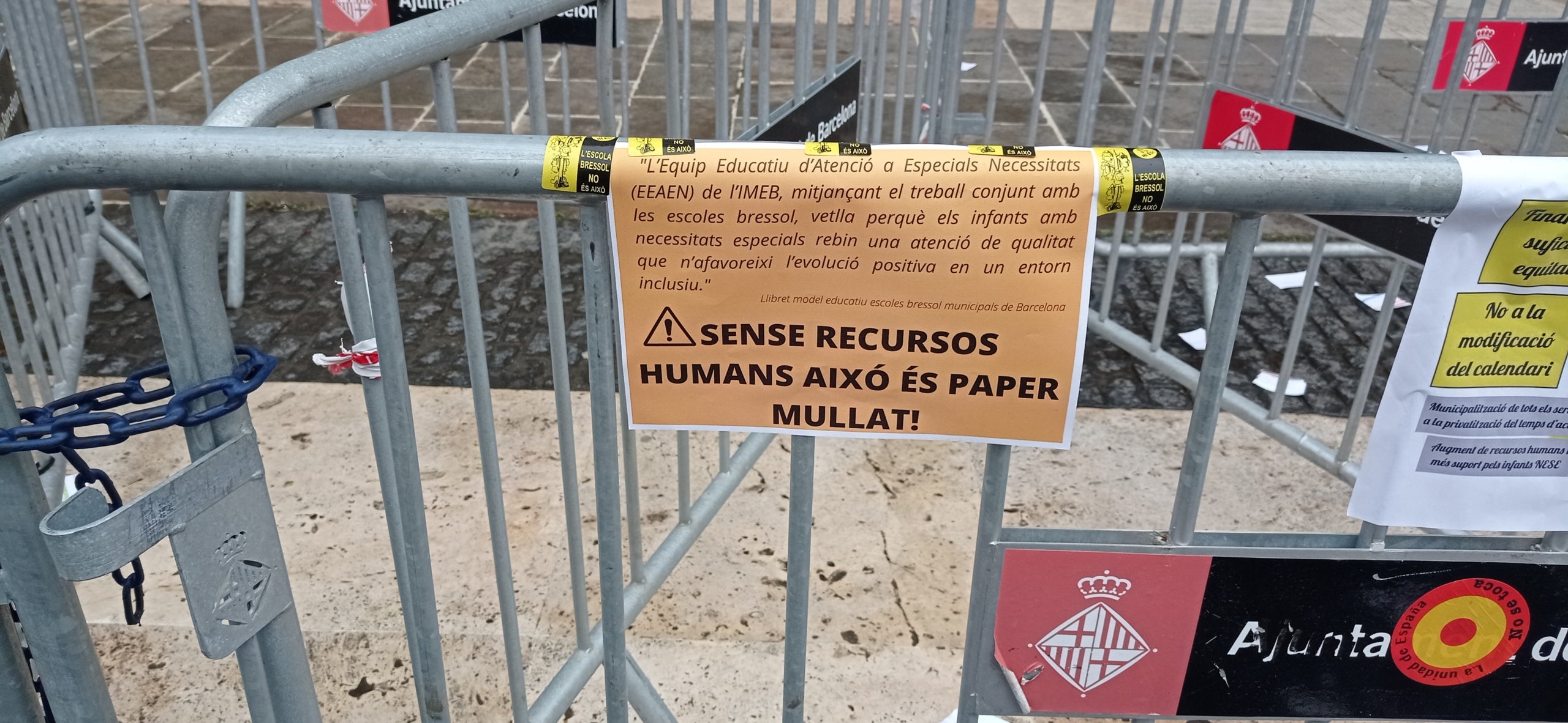 Un dels lemes d'una concentració / A.C.