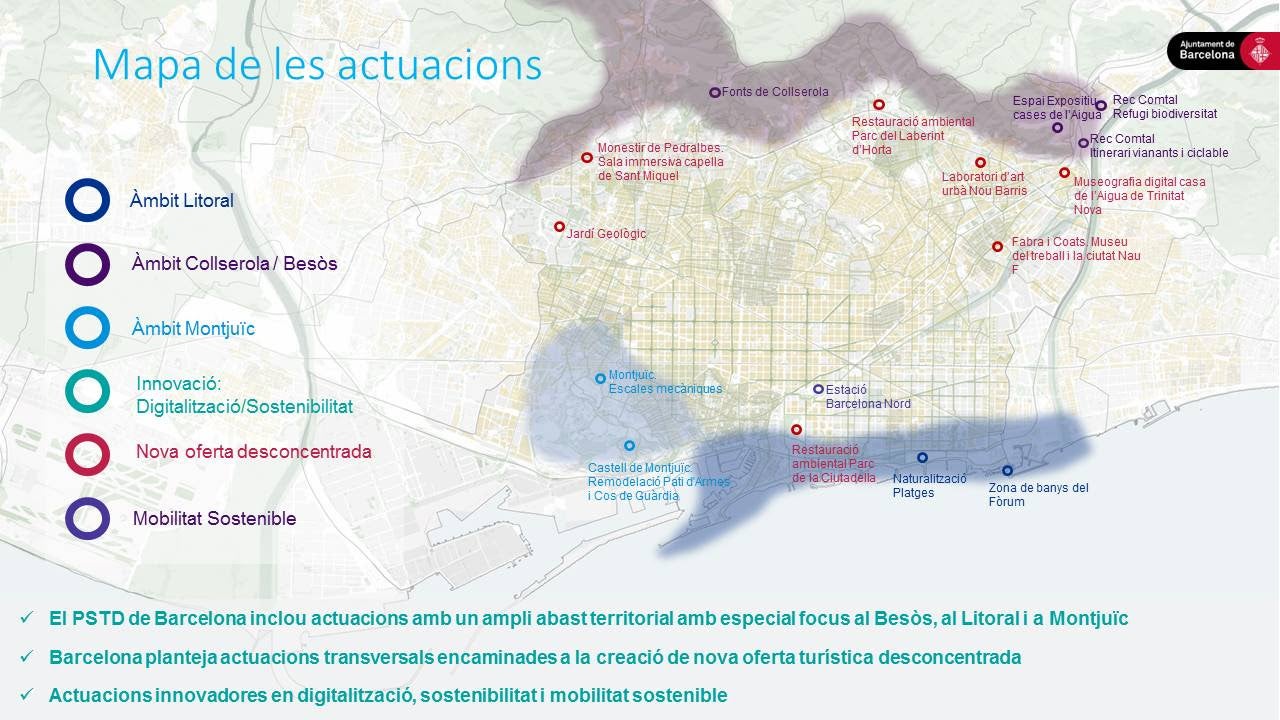Mapa de les actuacions previstes amb els fons next generation AJUNTAMENT