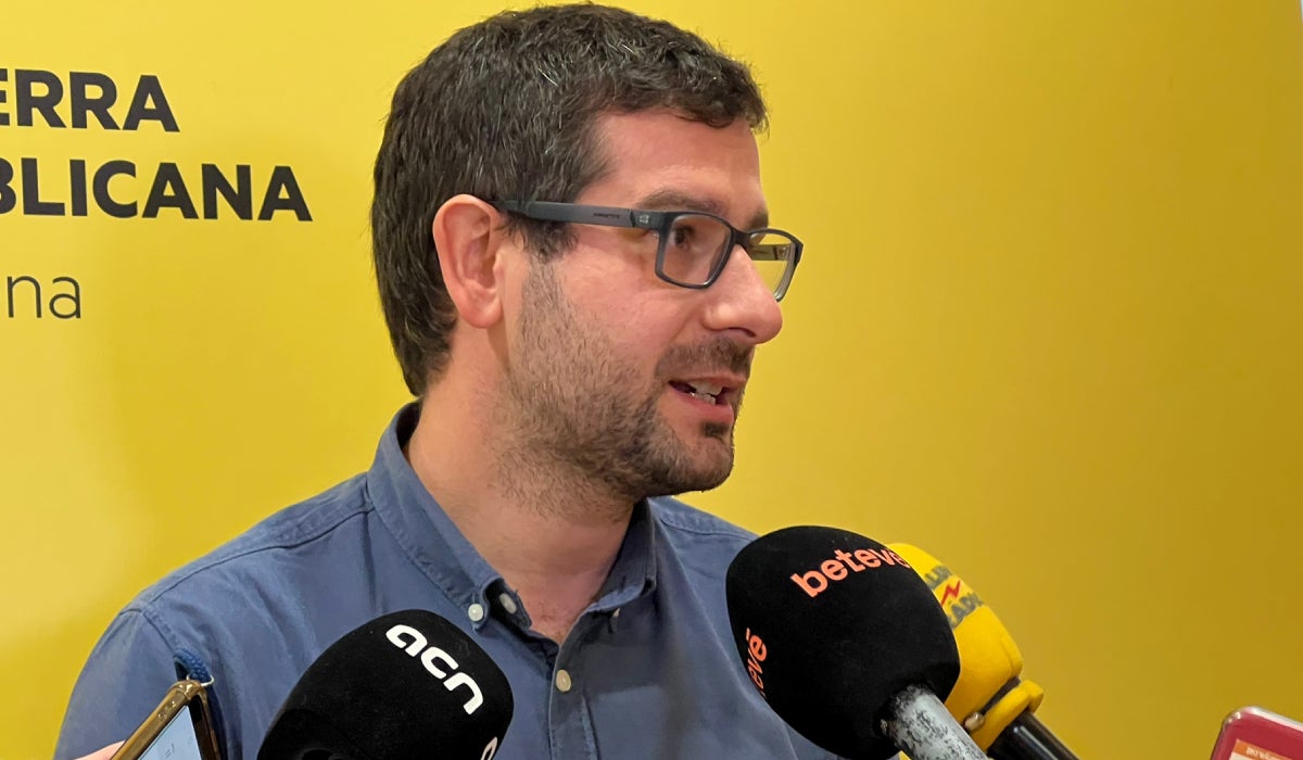 El regidor Jordi Castellana atén els mitjans aquest matí | ERC