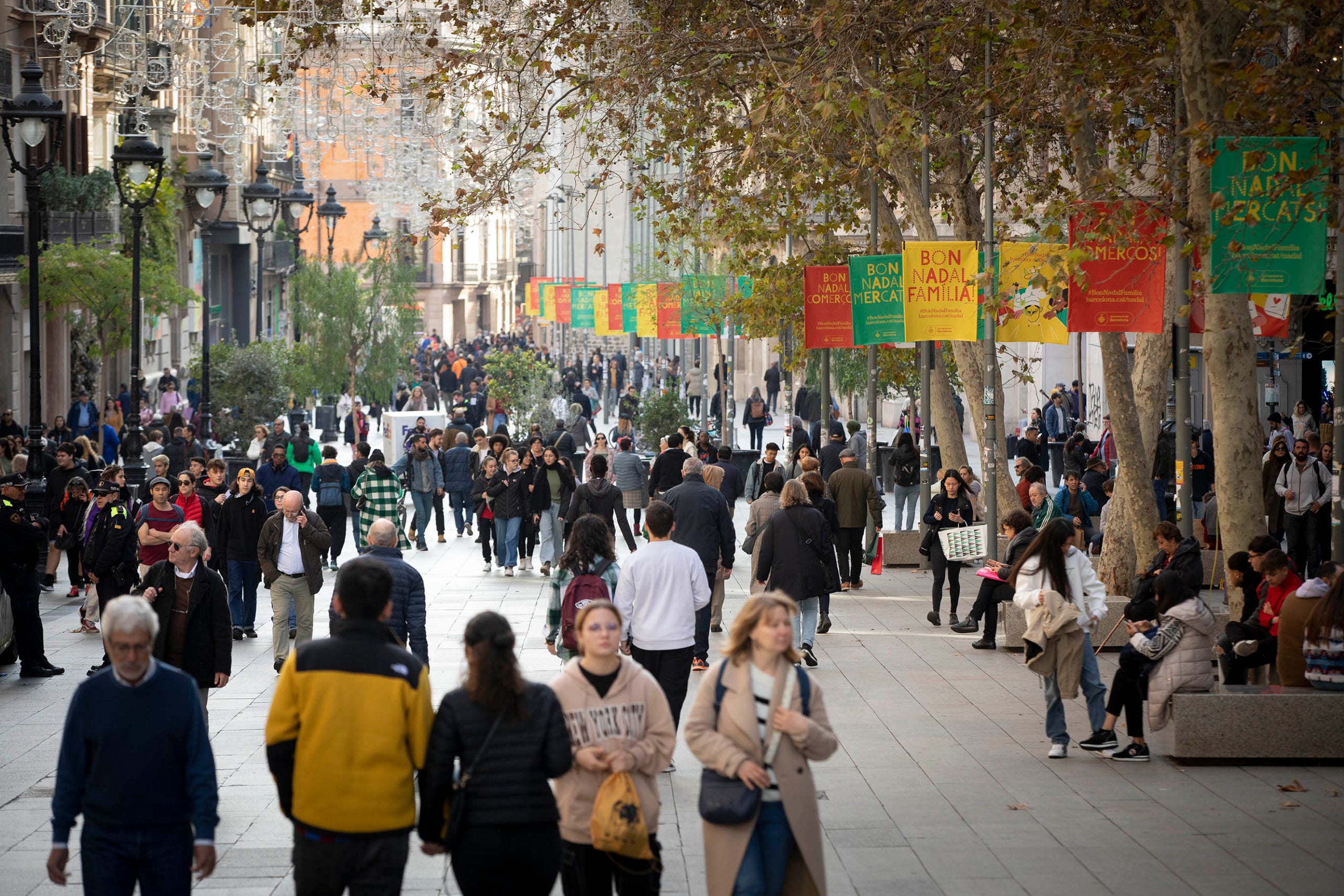 Zona de vianants eix comercial del Portal de l'Àngel