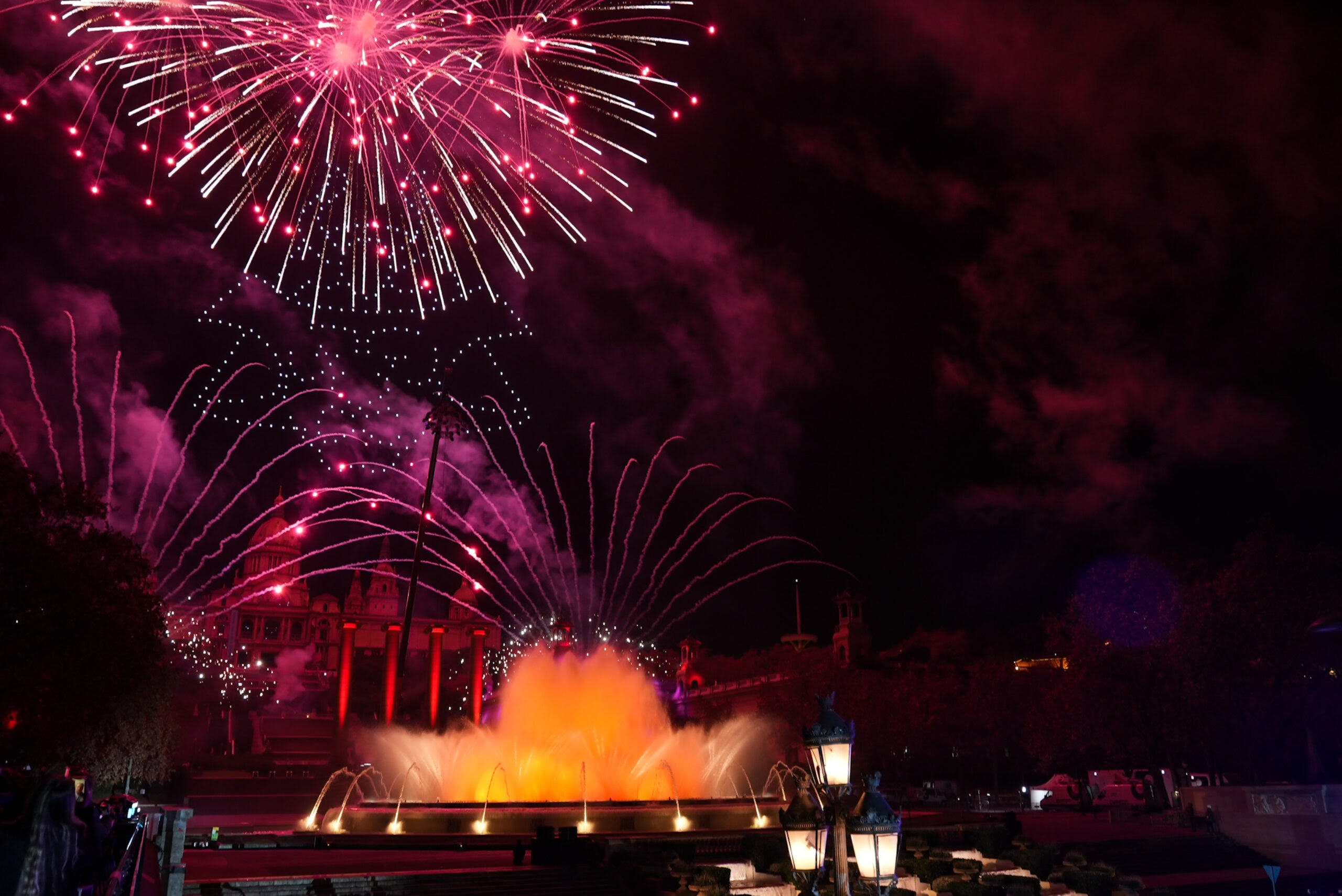 Un dels moments de la festa de Cap d'Any a Maria Cristina / Ajuntament de Barcelona