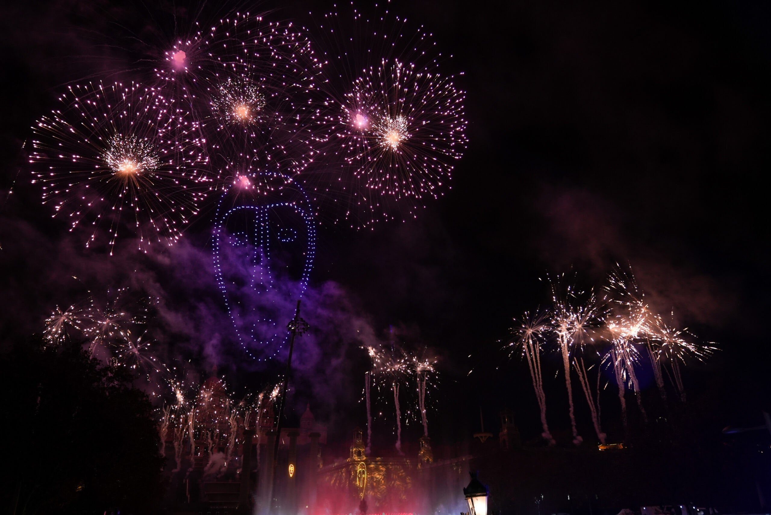 Un dels moments de la festa de Cap d'Any a Maria Cristina / Ajuntament de Barcelona