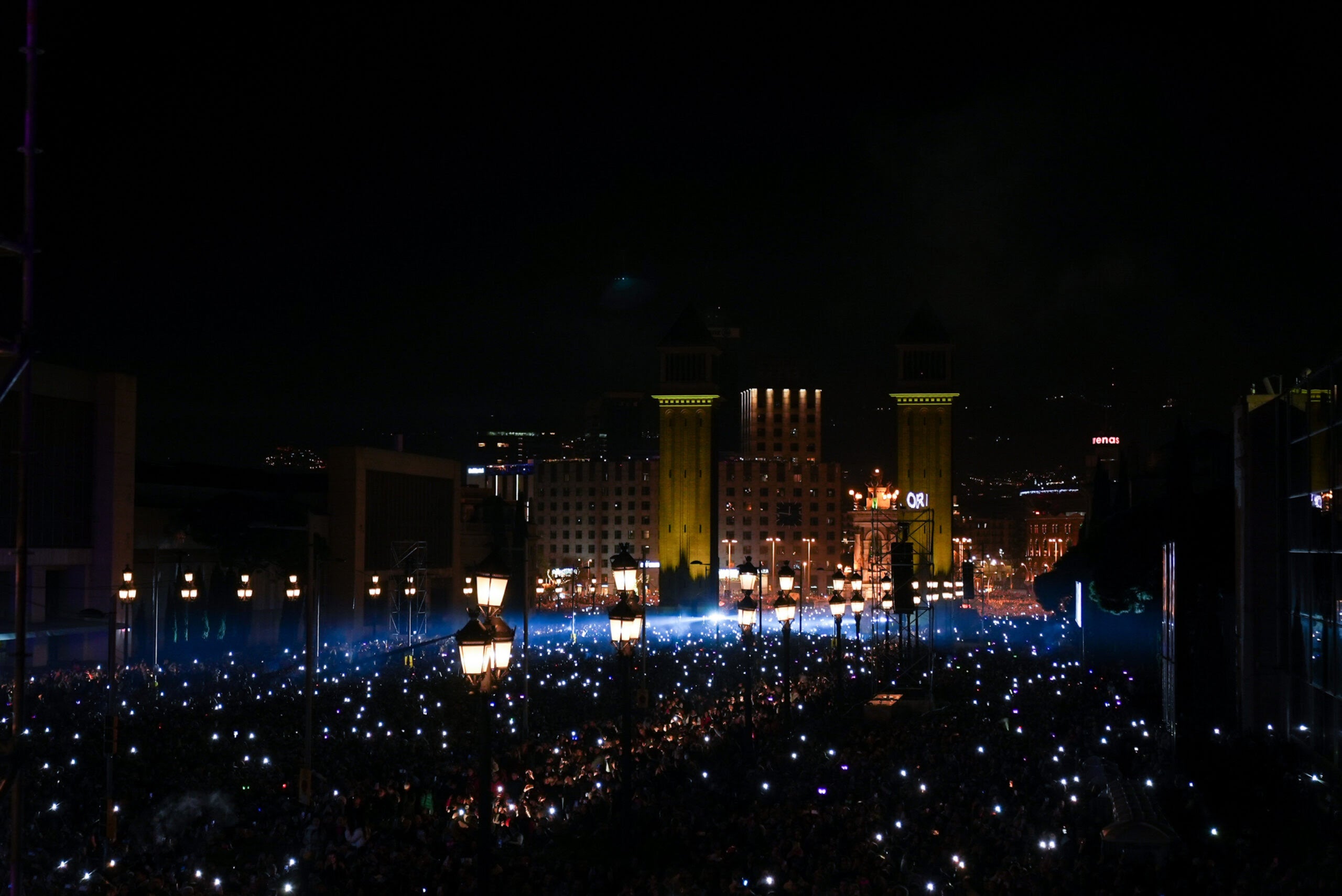 Un dels moments de la festa de Cap d'Any a Maria Cristina / Ajuntament de Barcelona