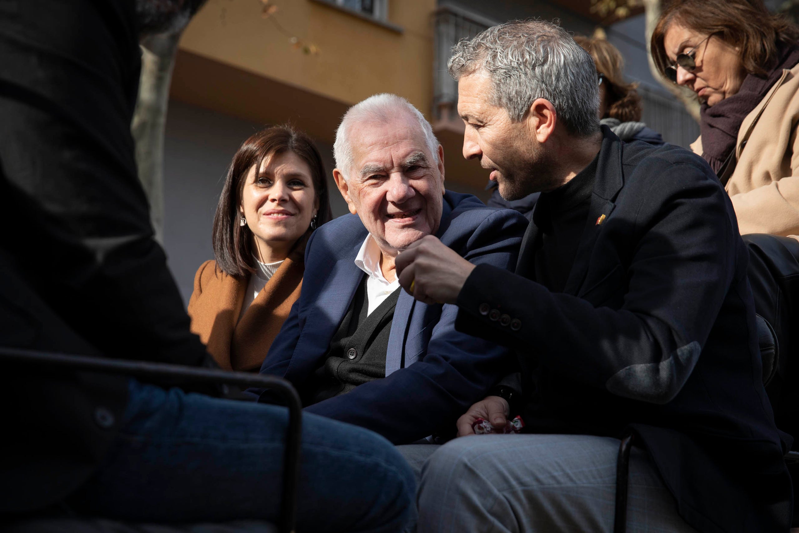 Els Tres Tombs a Sant Andreu per Sant Antoni. Ernest Maragall, Marta Vilalta, Josep Gonzàlez-Cambray