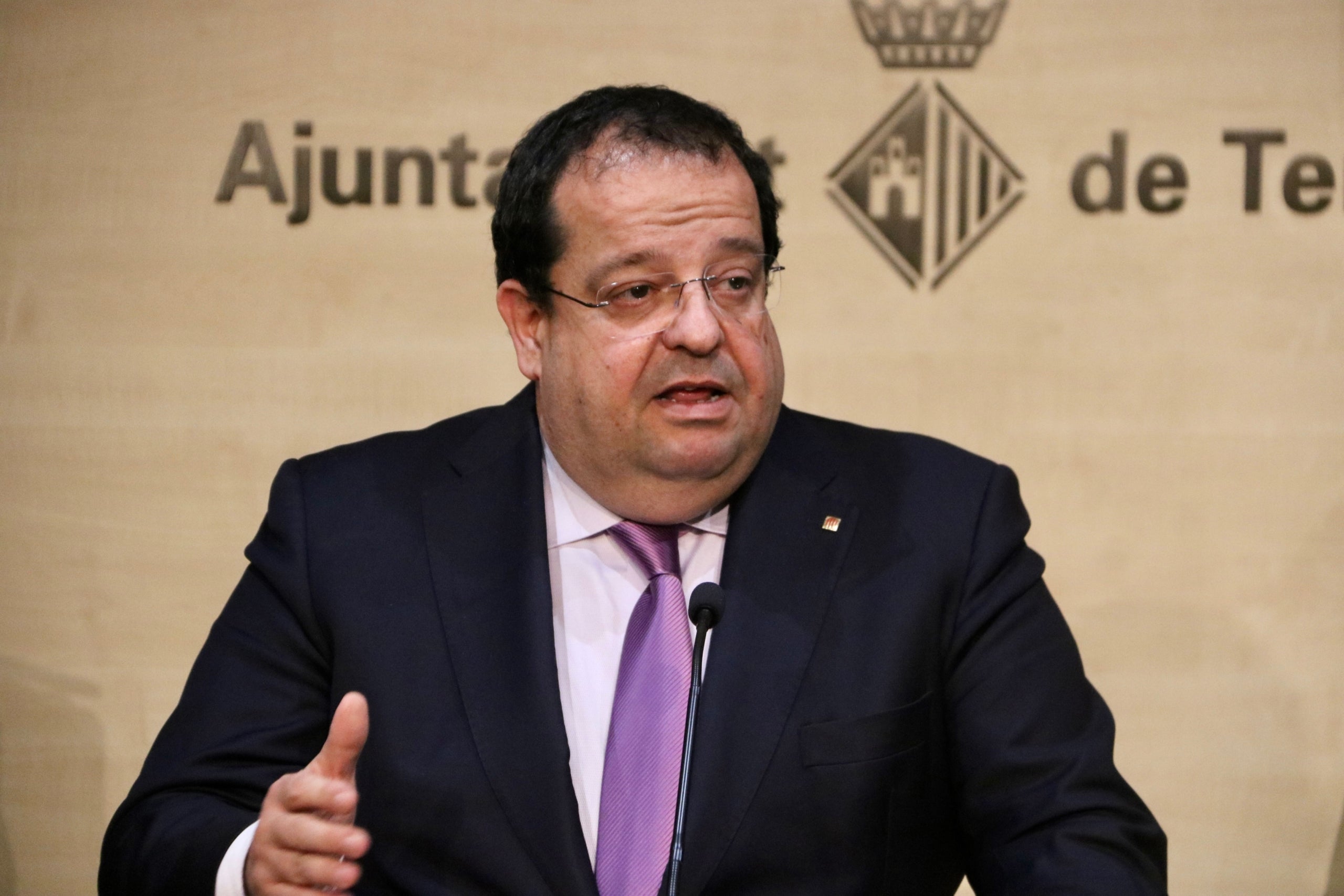 El conseller d'Interior, Joan Ignasi Elena, en una roda de premsa / ACN