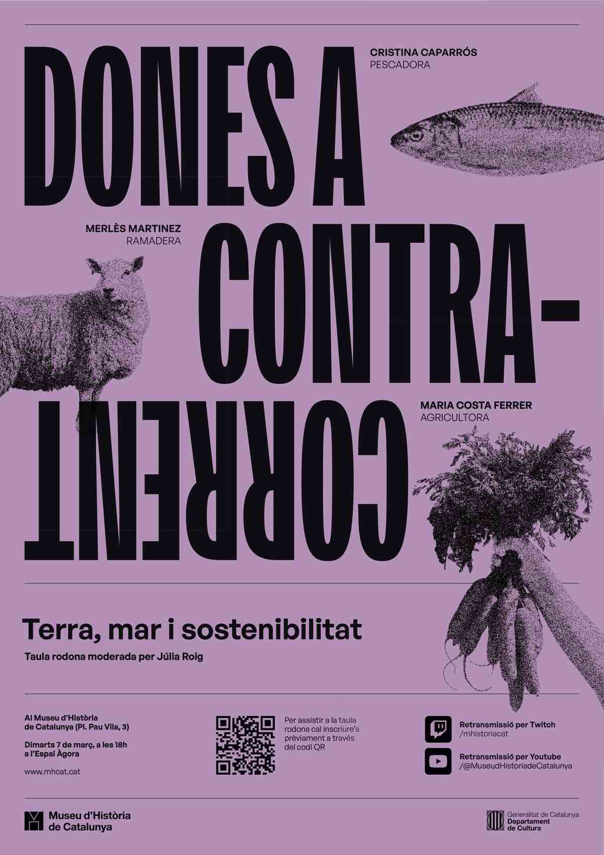 Xerrada el 7 de febrer: Dones a Contracorrent: Terra, mar i sostenibilitat