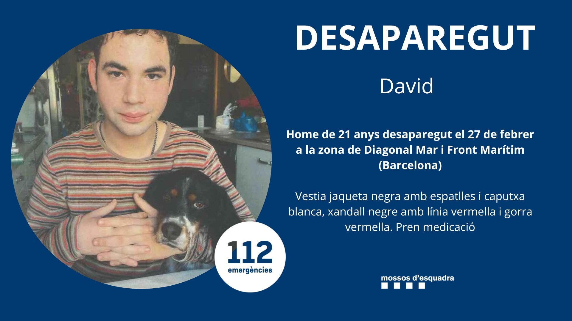 Imatge adjunta a la piulada dels Mossos a Twitter
