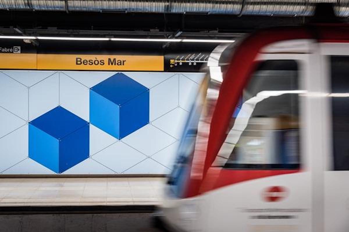 Imatge d'arxiu de l'estació Besòs Mar de la línia L4 del metro de Barcelona / TMB