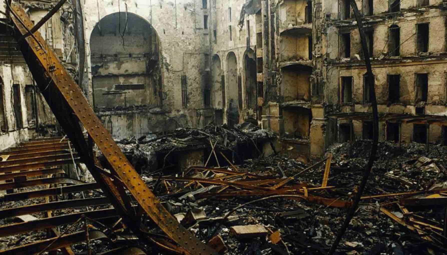 L'estat en el qual va quedar en Liceu després de l'incendi / Museu d'Història de Catalunya