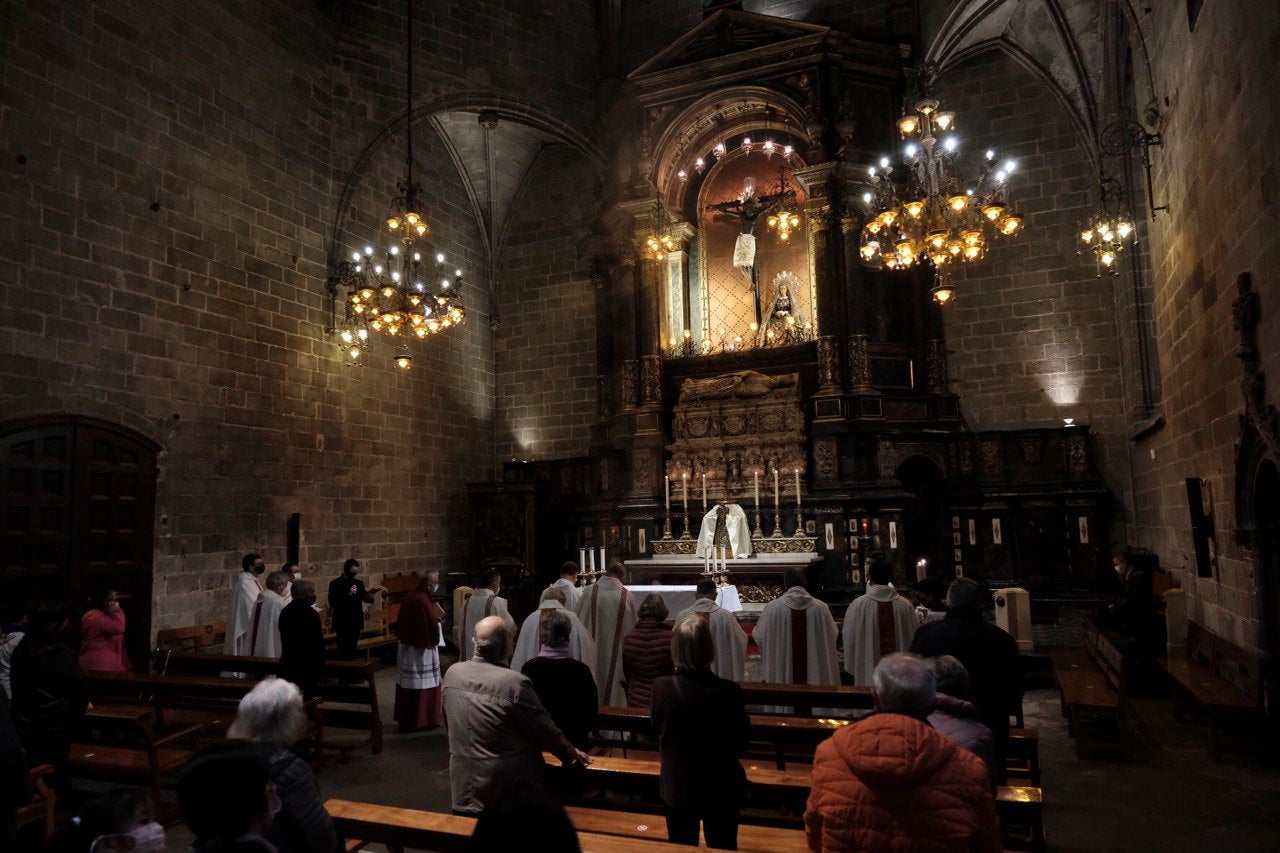 Una imatge d'arxiu de la missa de Sant Oleguer / Twitter: @catedralbcn