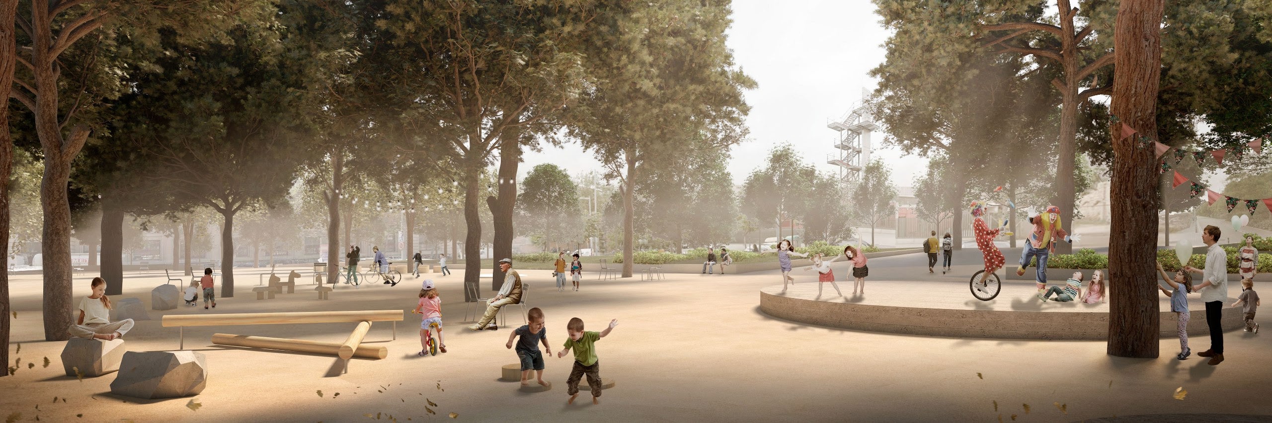 Recreació de com serà el nou Parc de les Hortes de Sant Bertran / Ajuntament de Barcelona