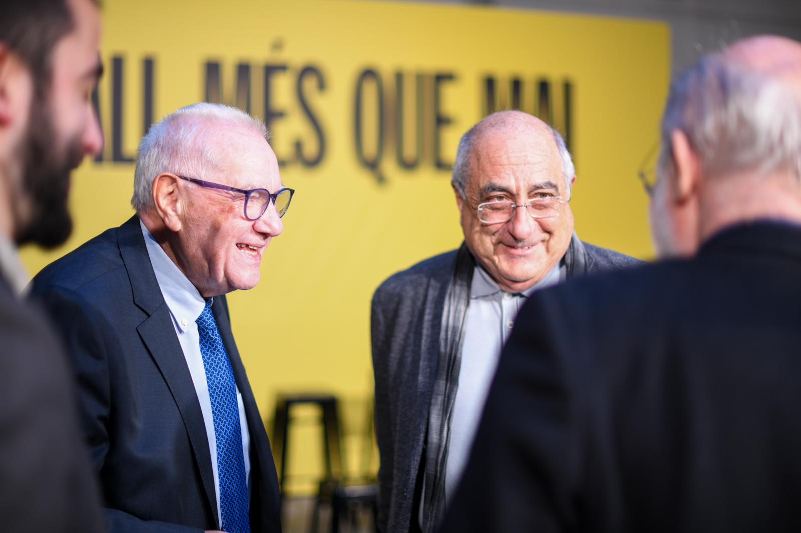 Ernest Maragall i Joaquim Nadal en el acto de este miércoles / ERC