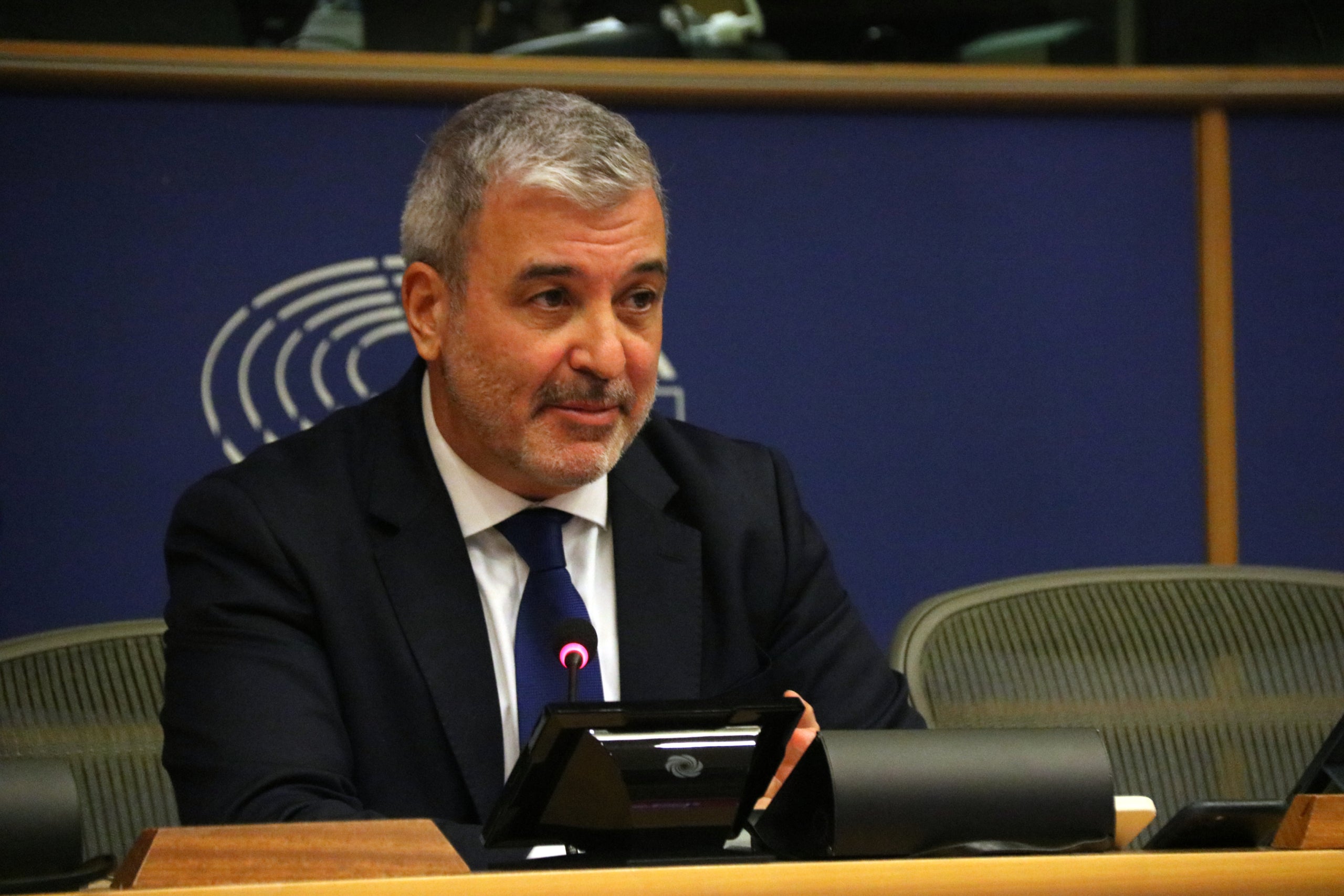 Collboni en un acte a Brussel·les