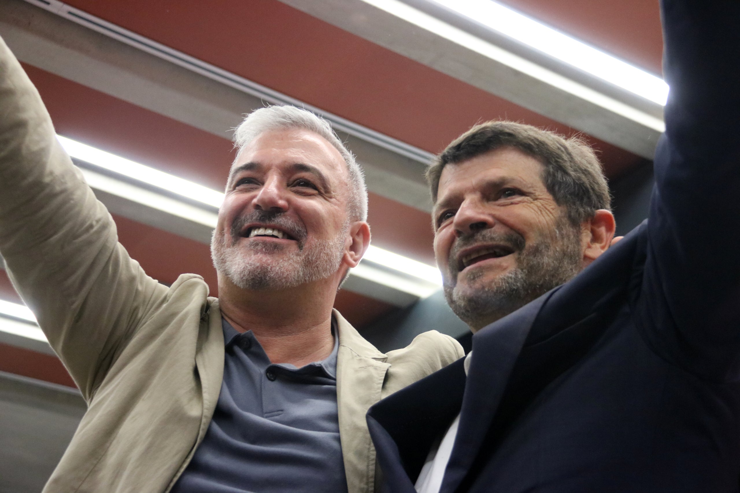 Collboni i Batlle, aquest matí a Ciutat Vella | Sílvia Jardí - ACN