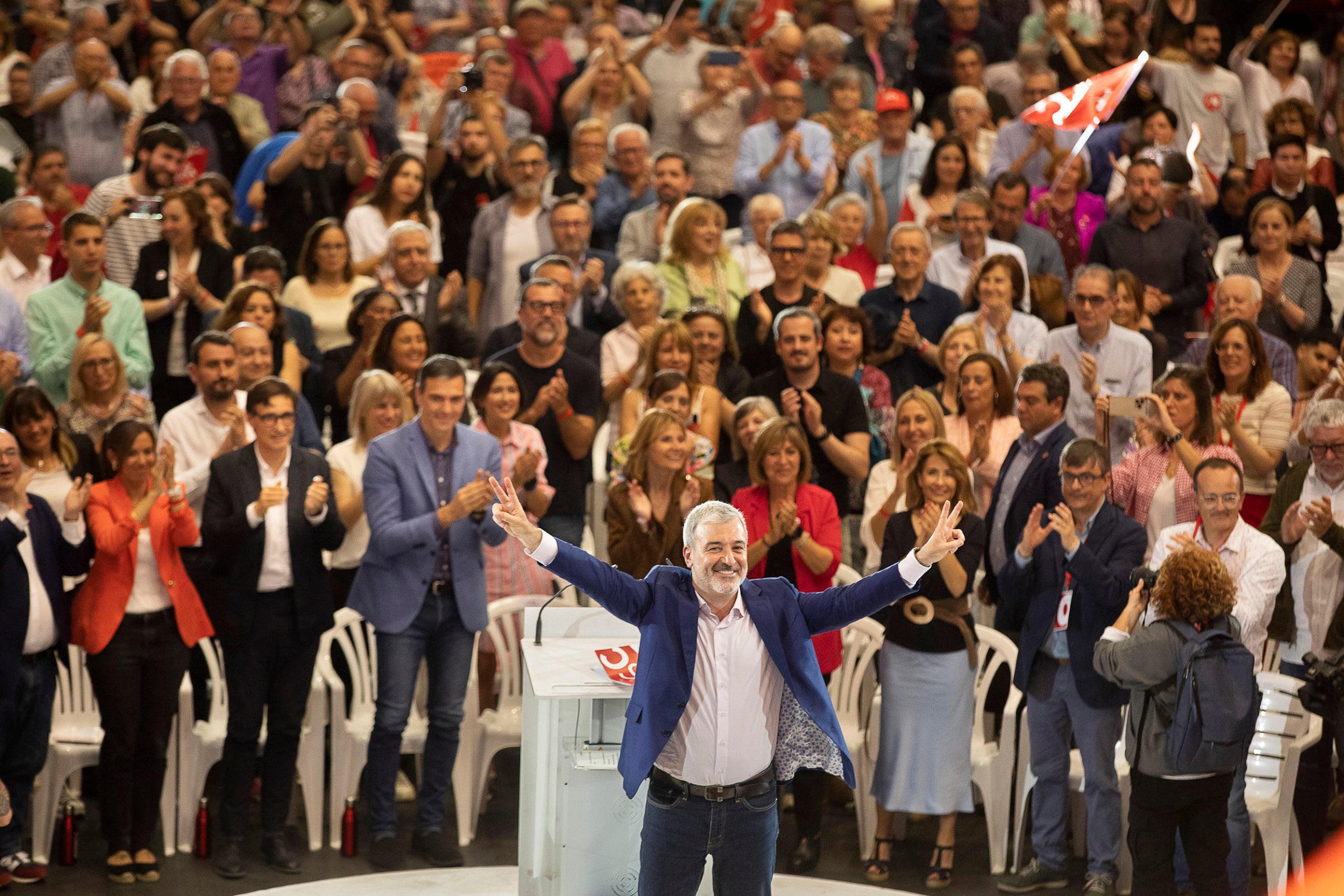 Jaume Collboni, rodejat de les principals figures del socialisme | Jordi Play - PSC