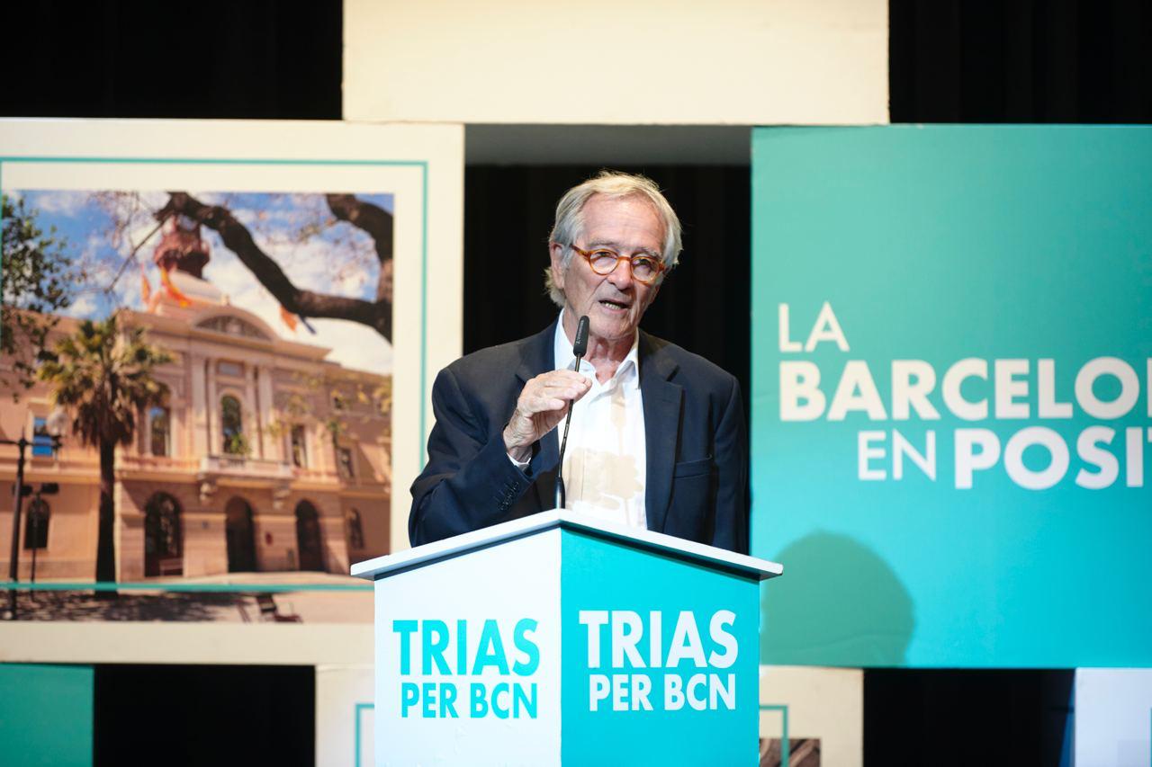 Xavier Trias durant l'acte a Sant Martí / Junts