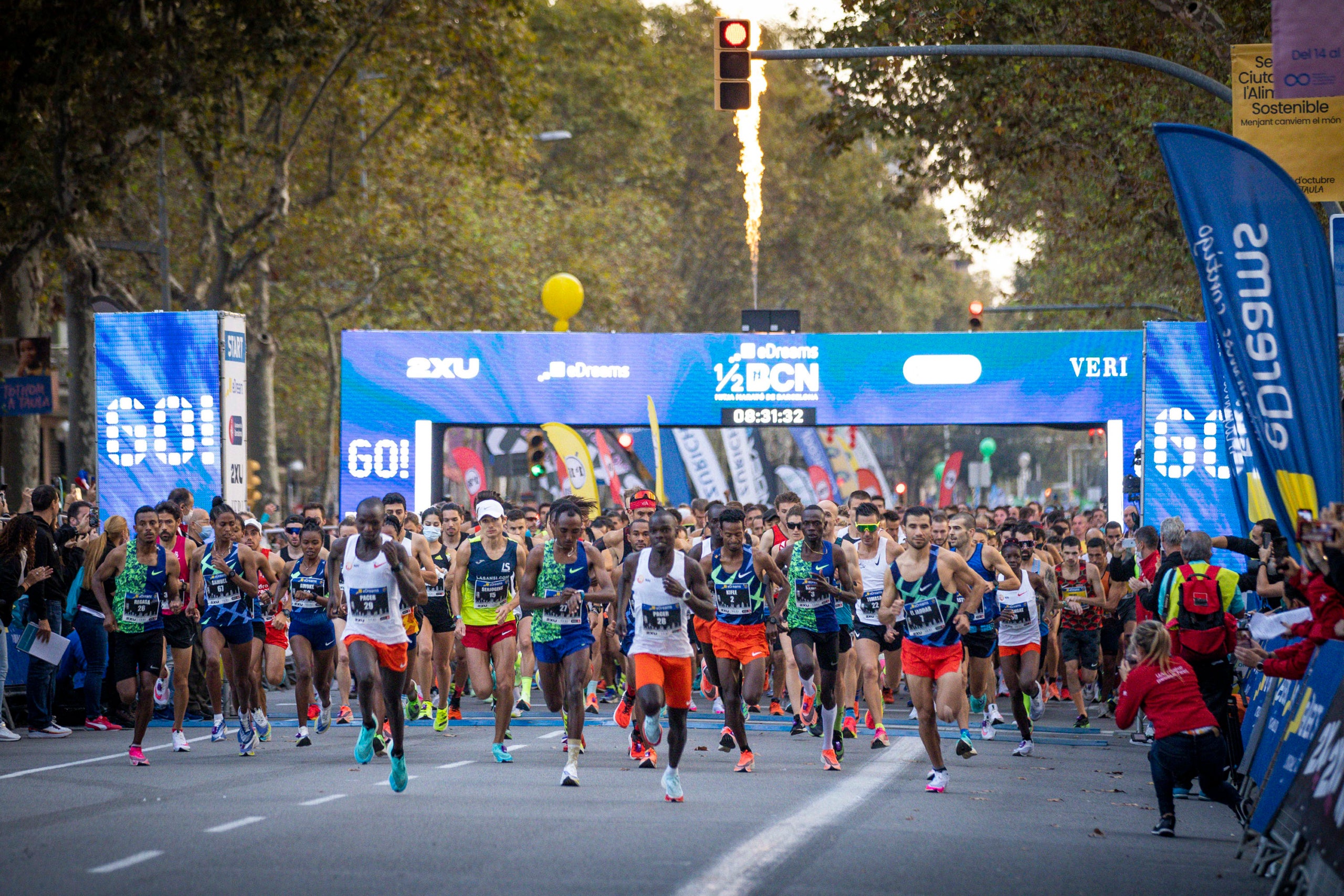Imatge d'arxiu de la mitja marató de Barcelona del 2021 @mitjabarcelona