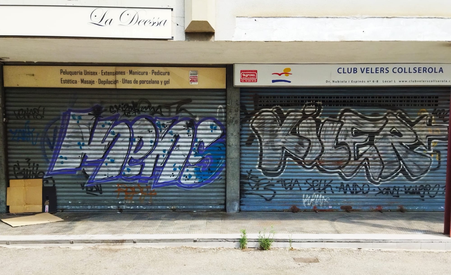 Un dels locals buits a Les Corts JORDI SUBIRANA