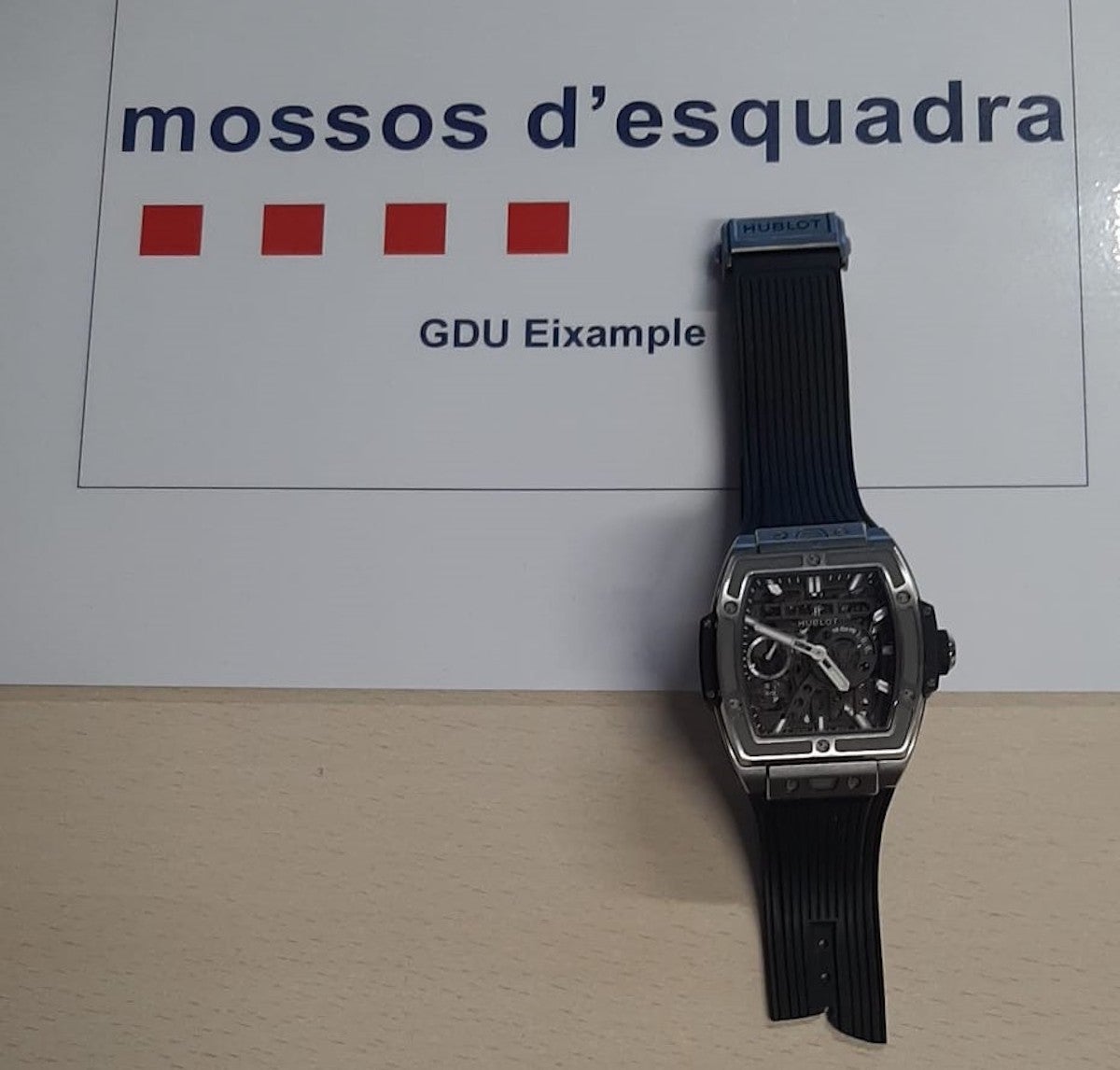 Una imatge del rellotge que s'ha intentat robar / Mossos d'Esquadra