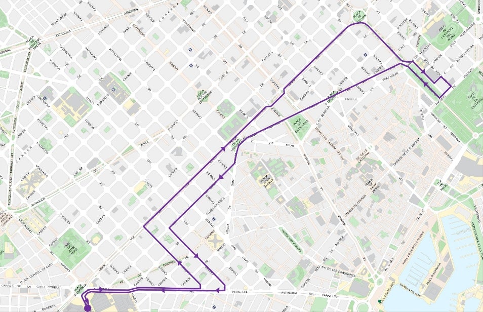 Recorregut de la Cursa de la Mercè 10K Bimbo Global Race / Ajuntament