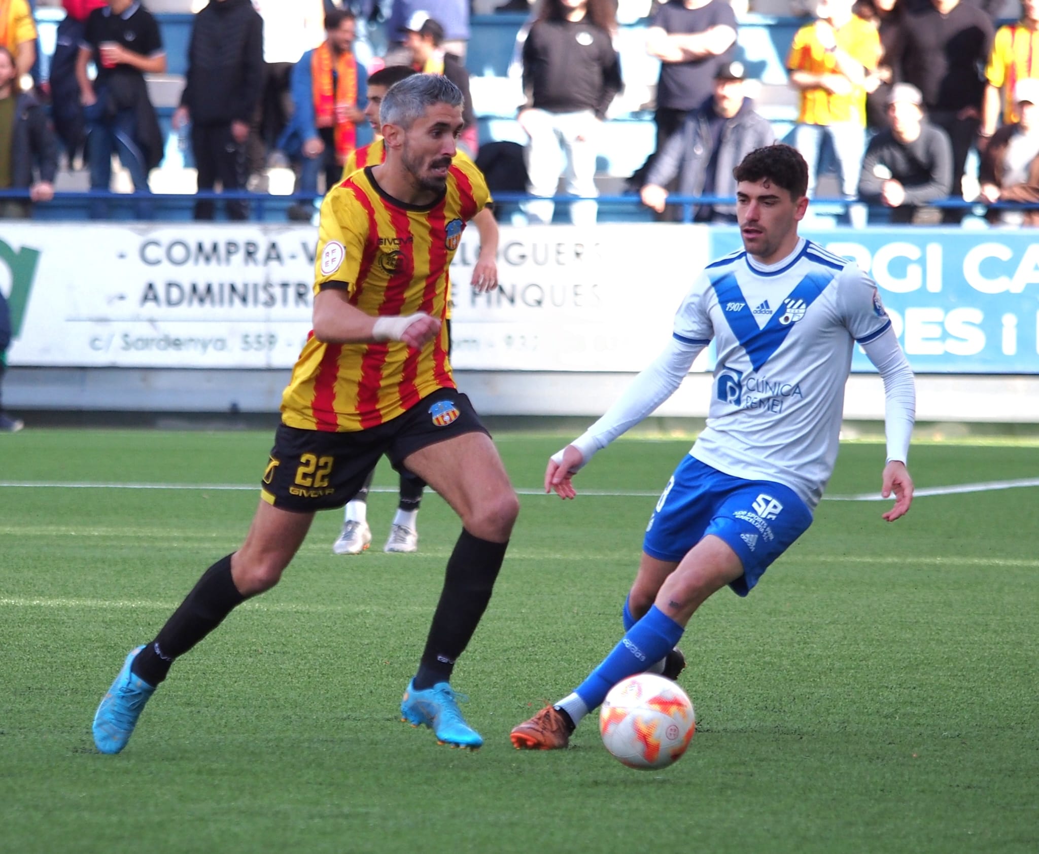 Imatge d'un derbi entre Sant Andreu i Europa | UE Sant Andreu