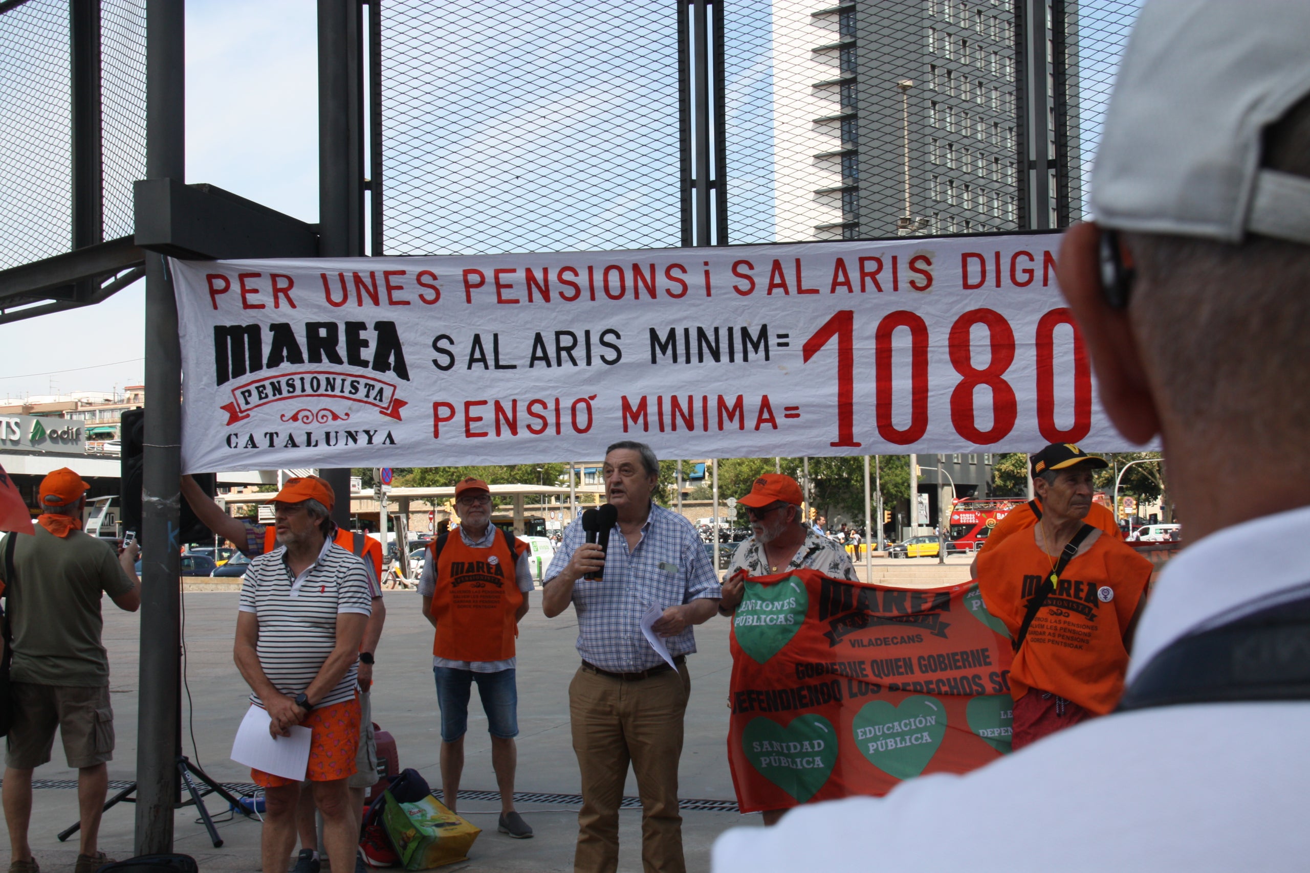 La protesta de Marea Pensionista a Barcelona d'aquest dijous / ACN