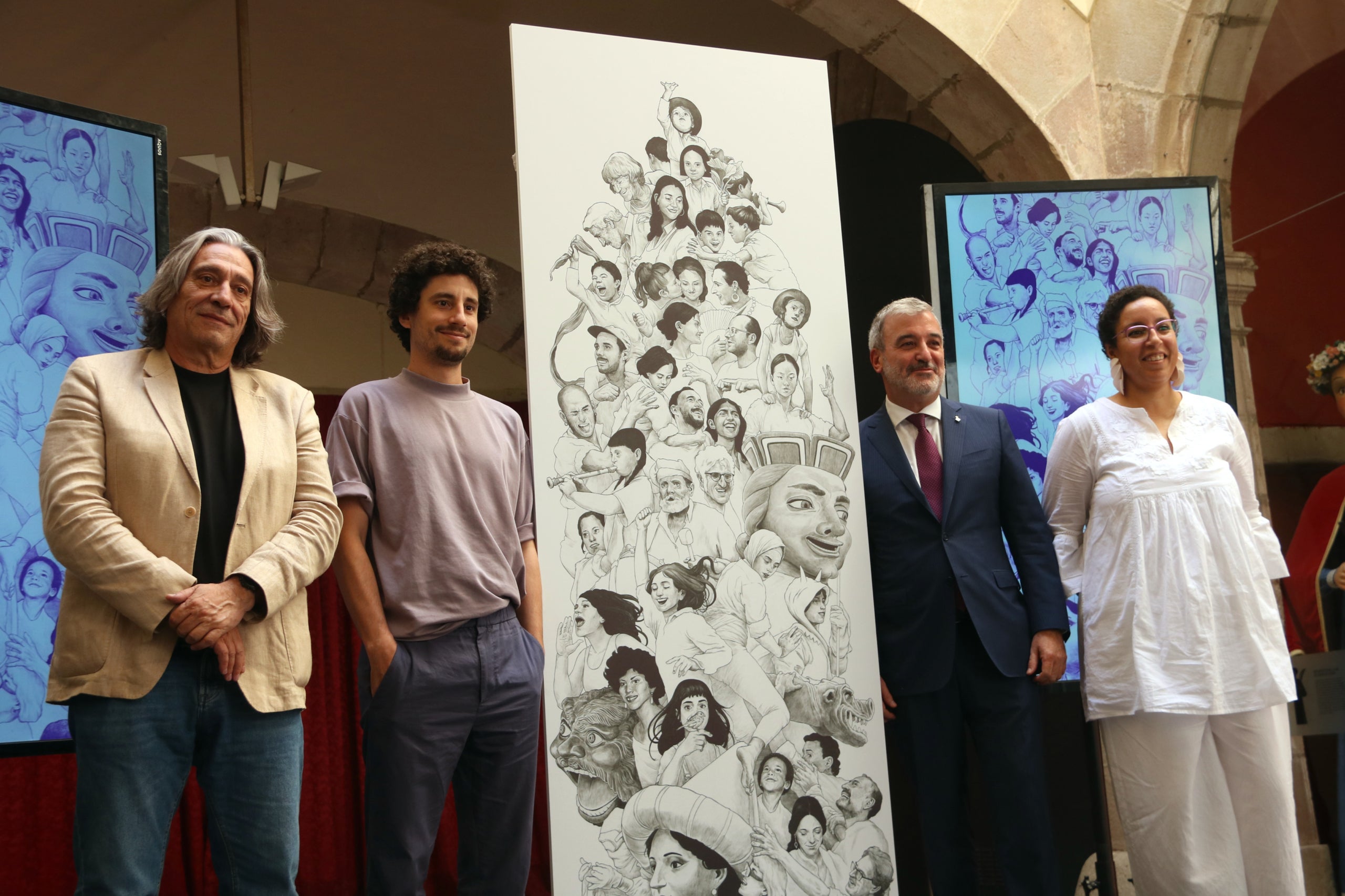 Jaume Collboni i Najat el Hachmi en la presentació d'aquest dimarts / Guillem Roset (ACN)