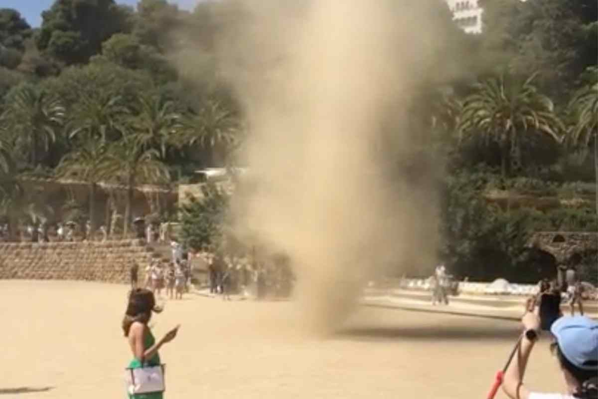 Moment de l'activitat del bufarut al Park Güell | Reddit