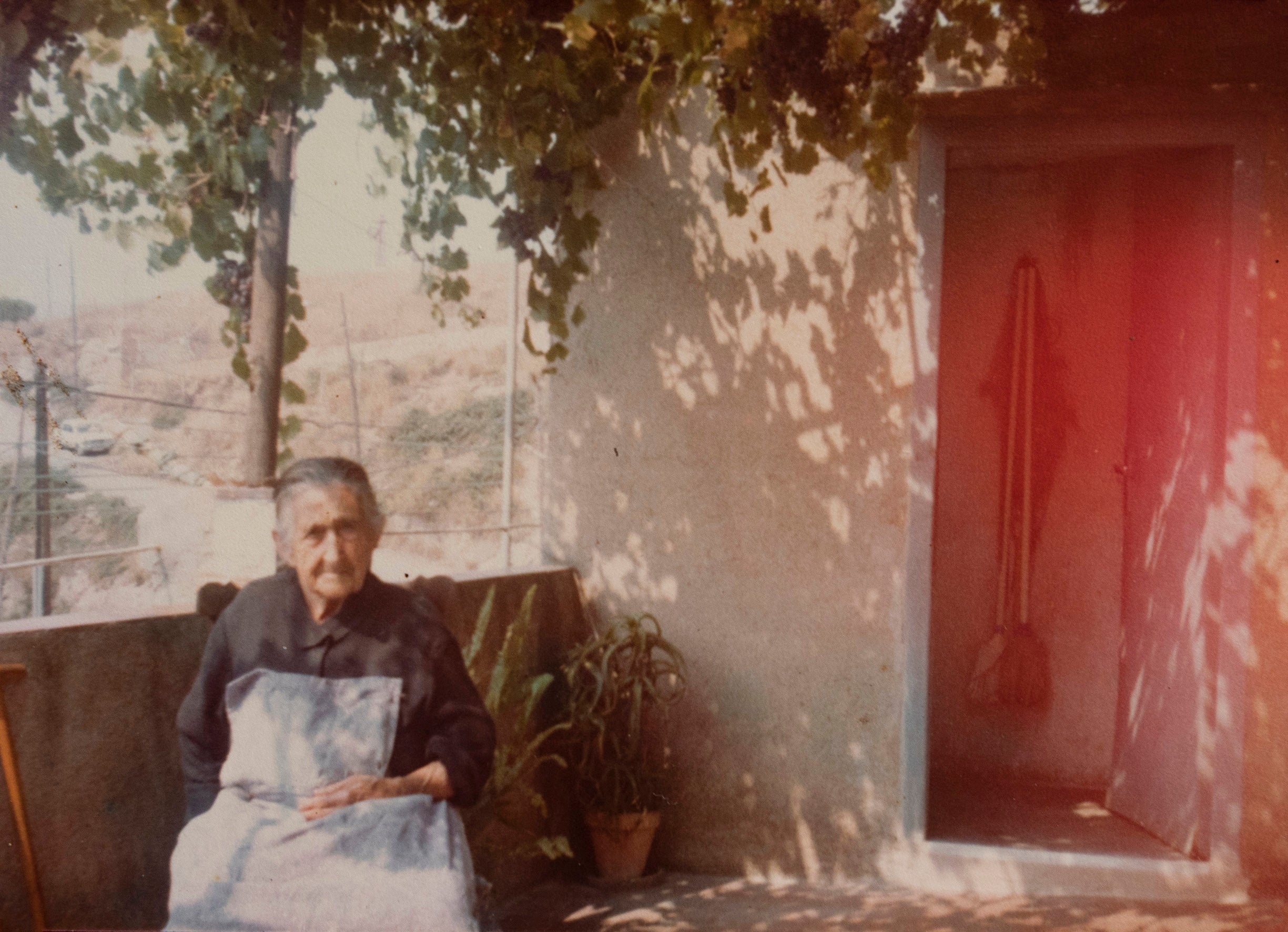 La sra Montserrat ens mostra el seu refugi antiaeri privat del carrer Mühlberg, 73 al barri del Carmel.
