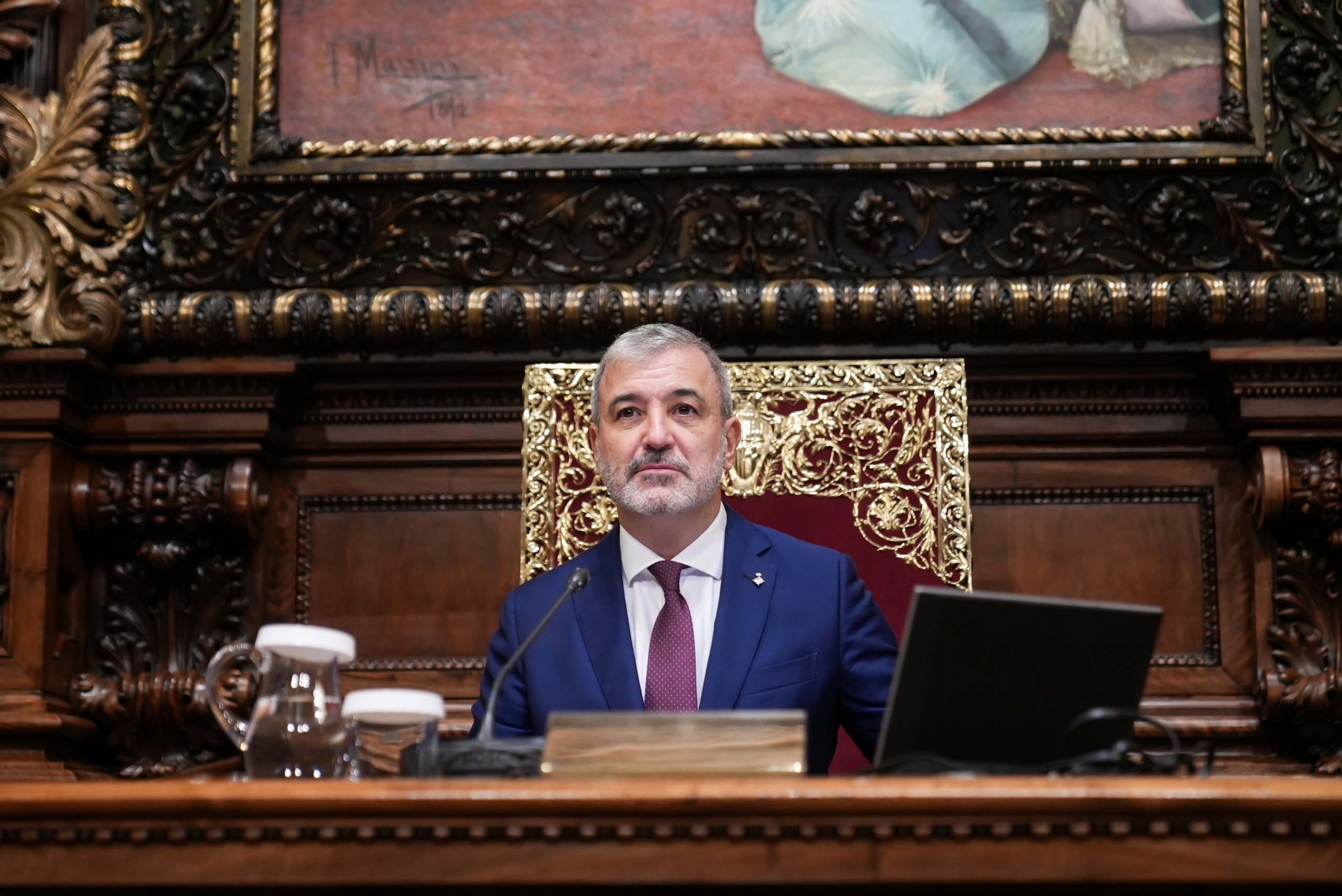 L'alcalde de Barcelona, Jaume Collboni, en el primer Ple del mandat | Ajuntament
