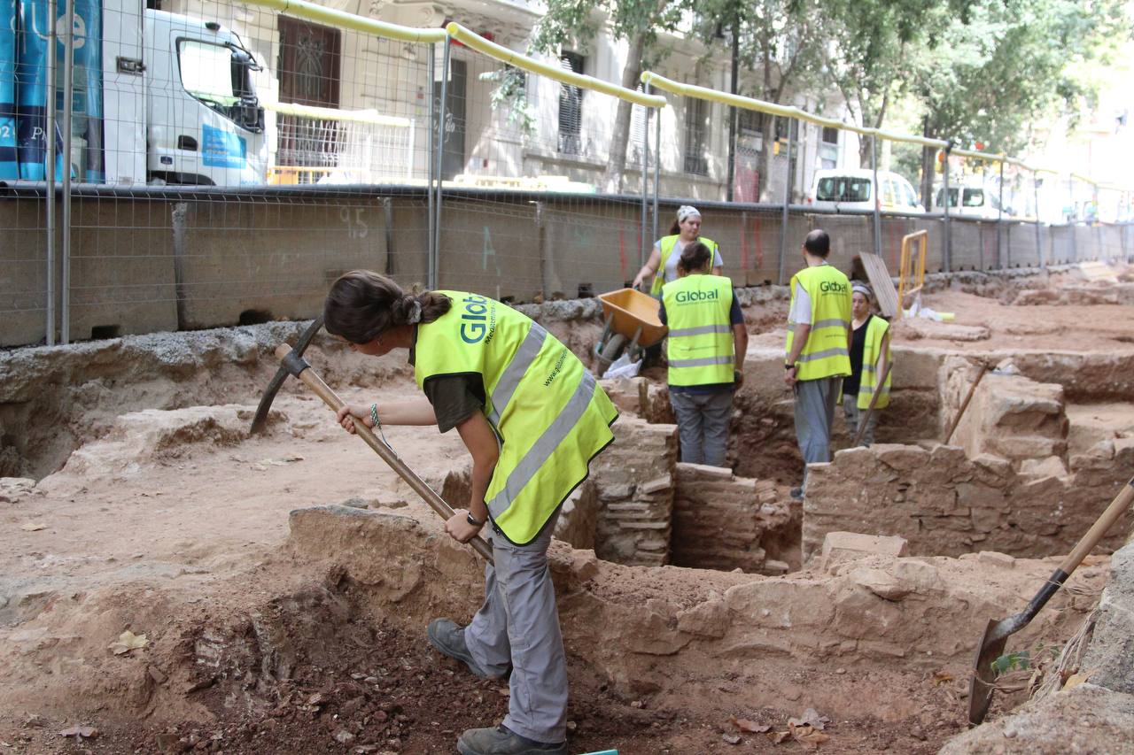 Les restes del convent caputxí del segle XVI trobat a l'Eixample / A.R.
