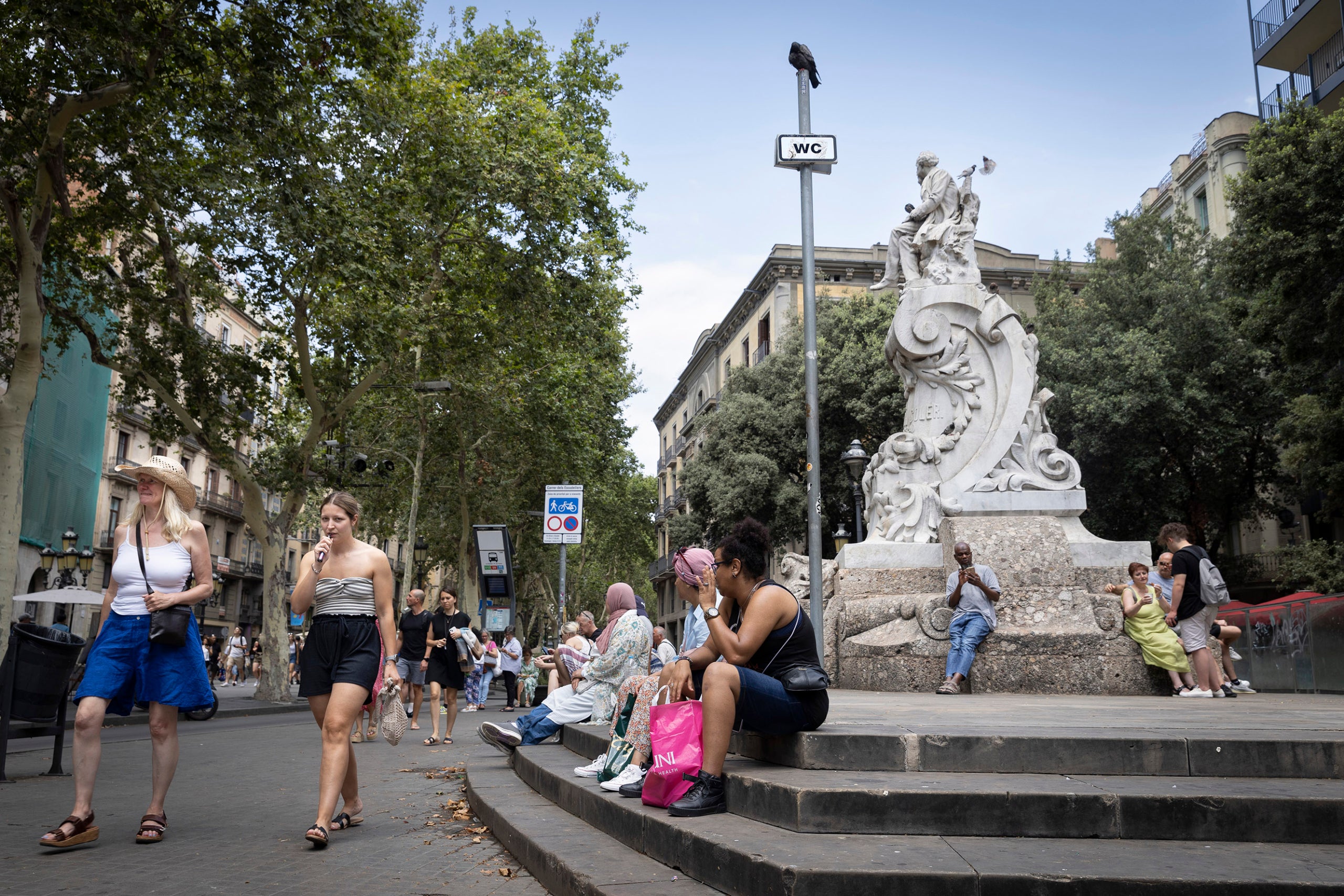 04.07.2023, Barcelona
Visió de Les Rambles més turística.
foto: Jordi Play
