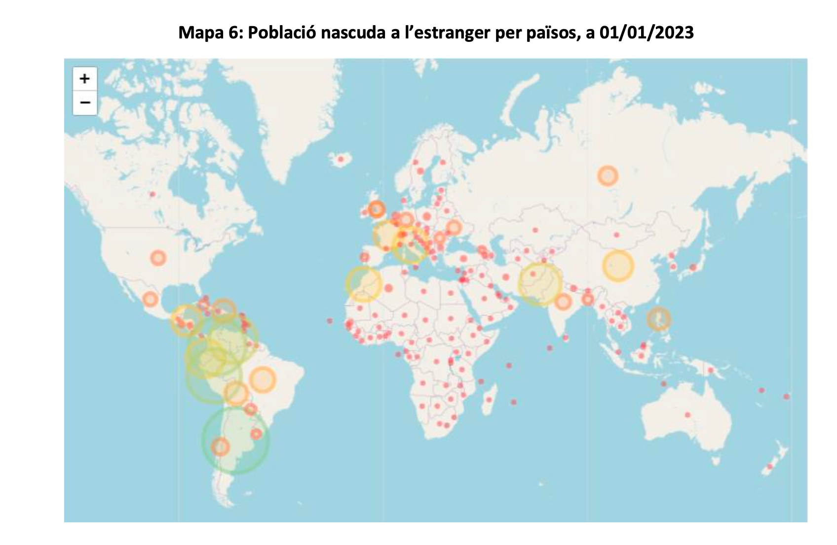Mapa de les nacionalitats que conviuen a Barcelona AJUNTAMENT