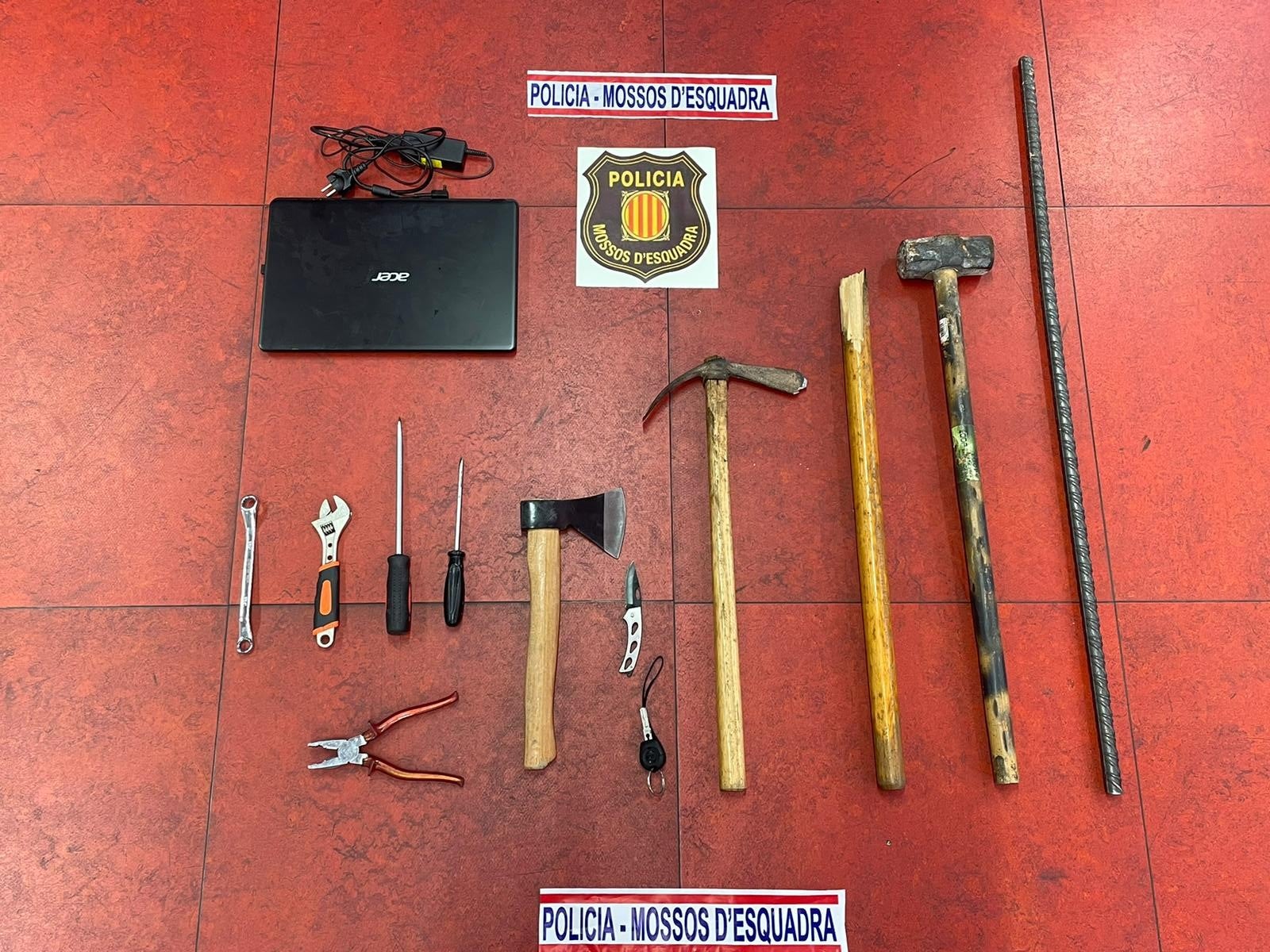 El material intervingut pels Mossos d'Esquadra / Mossos d'Esquadra