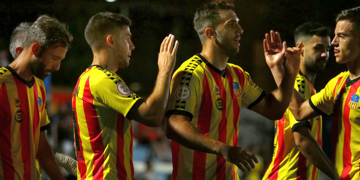 Los jugadores del San Andreu celebran el gol | UE San Andreu