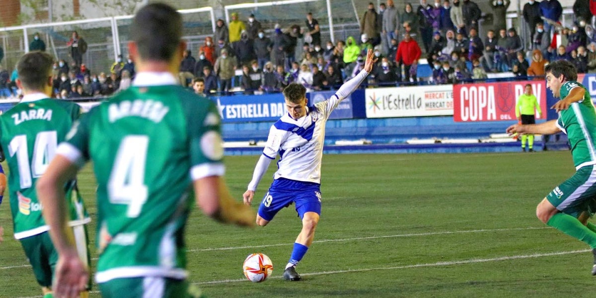 Gerard Nolla en el partit de Copa del Rei contra l'Amorebieta | Club Esportiu Europa