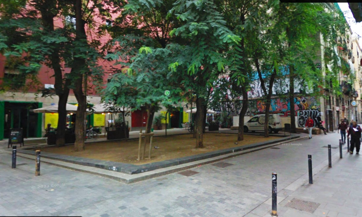 L'encreuament on s'ha produït l'accident, a Ciutat Vella | Google 