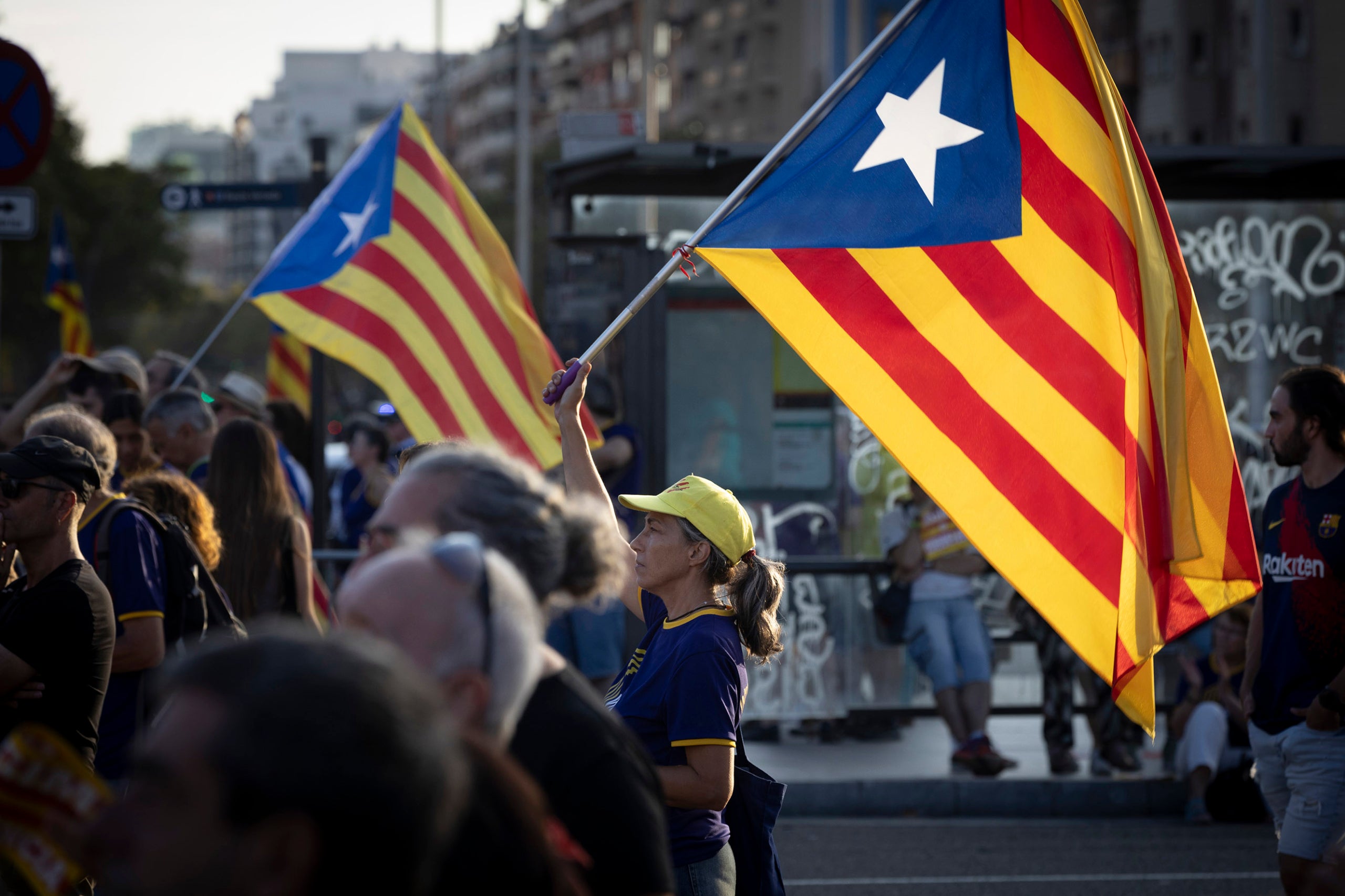 Manifestació 11S Diada 2023 a plaça Espanya.
foto: Jordi Play