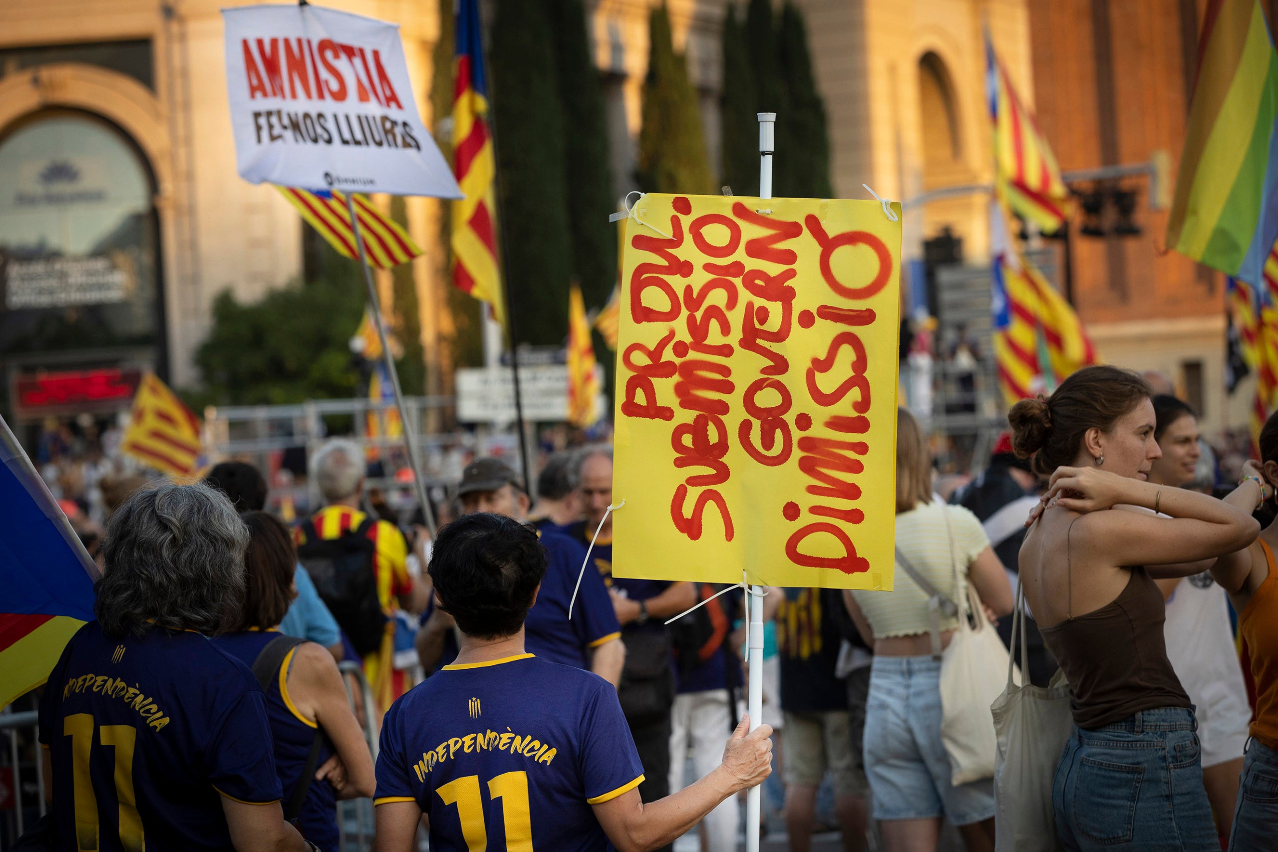 11.09.2023, Barcelona
Manifestació 11S Diada 2023 a plaça Espanya.
foto: Jordi Play