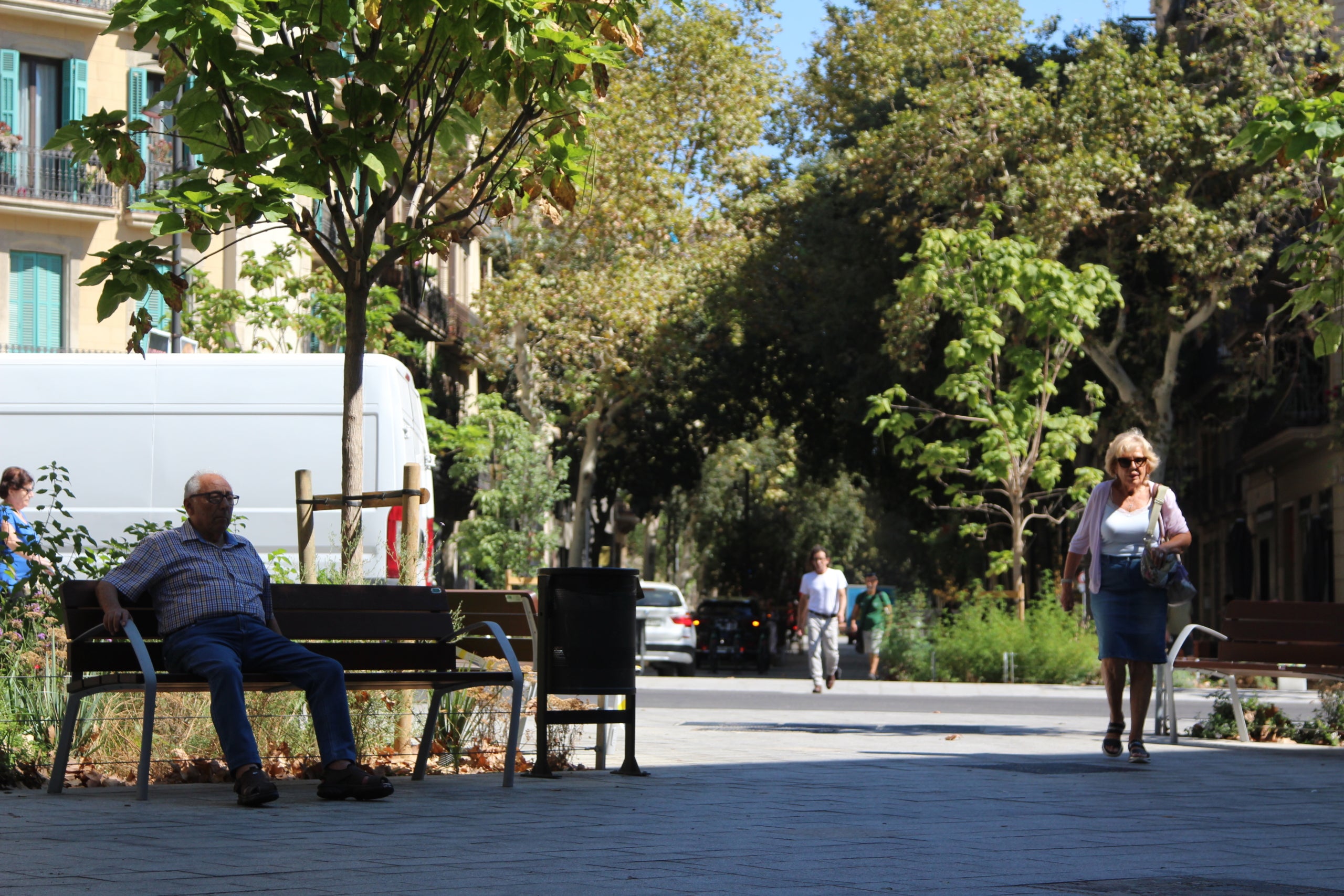 El carrer del Consell de Cent de Barcelona després de la seva pacificació / A.R.