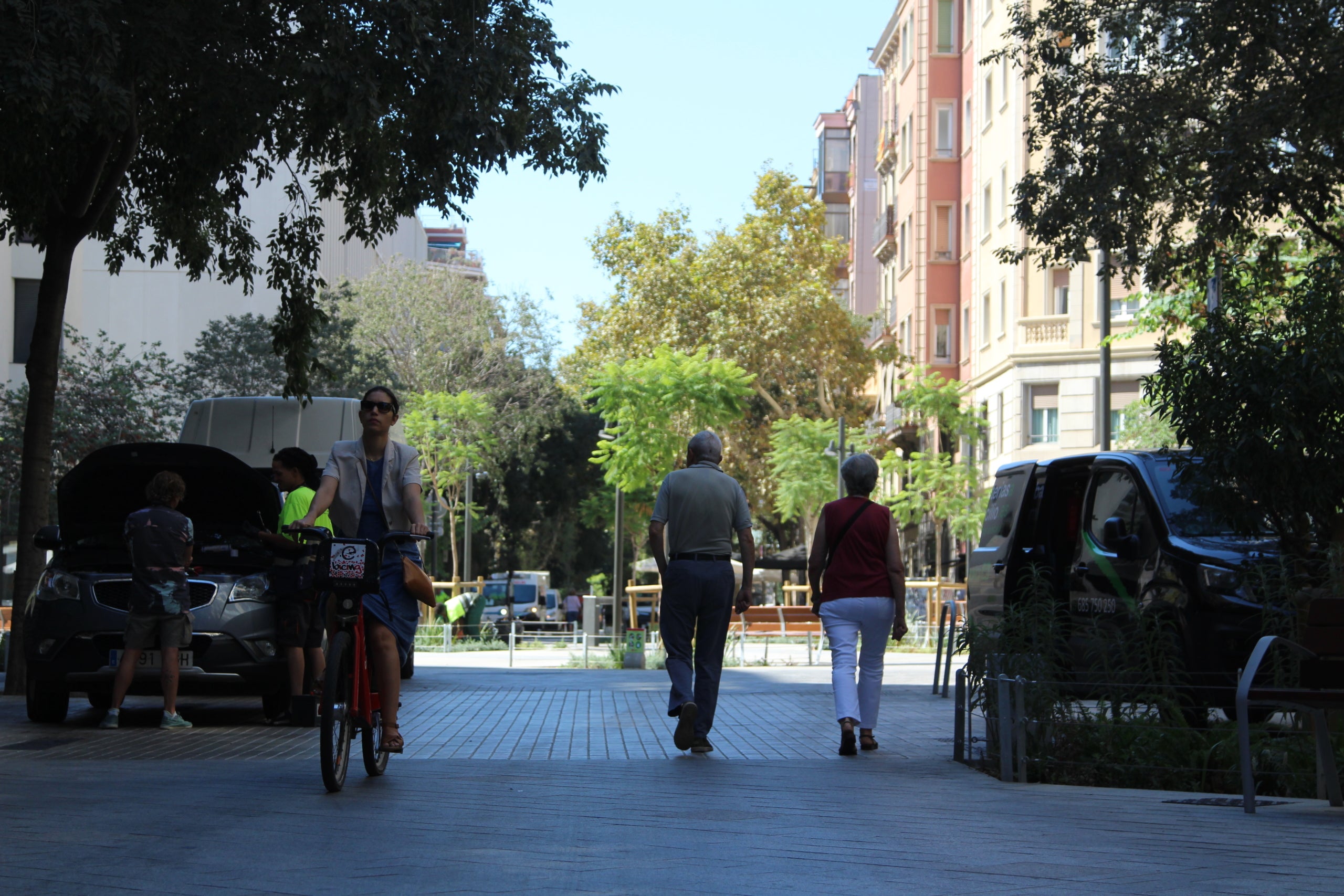 El carrer del Consell de Cent de Barcelona després de la seva pacificació / A.R.