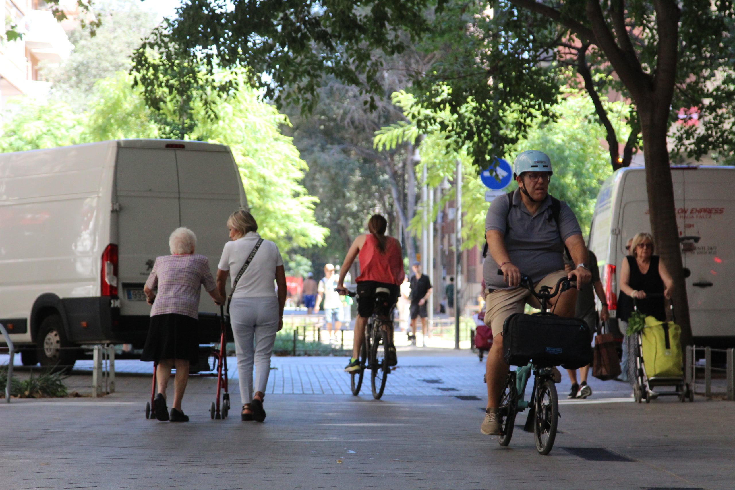 El carrer del Consell de Cent de Barcelona després de la seva pacificació / A.R.