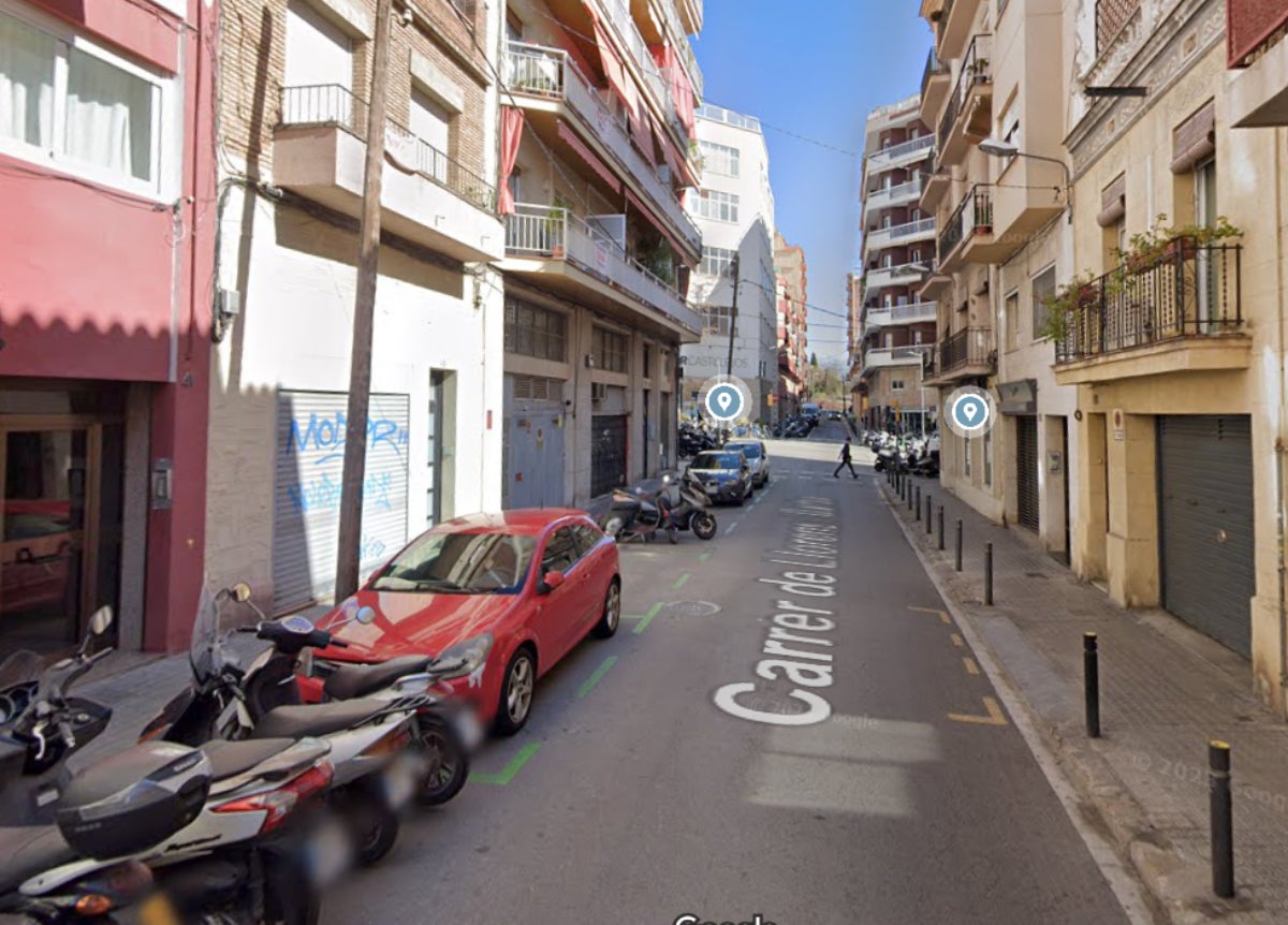 La calle Llorens y Barba, en el Baix Guinardó | Maps