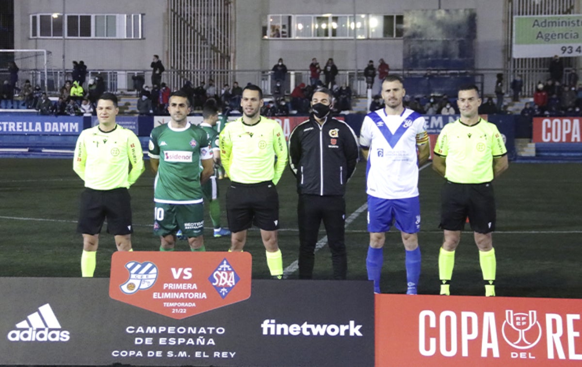 Imagen del último partido de copa disputado en el Nou Sardenya | Club Deportivo Europa