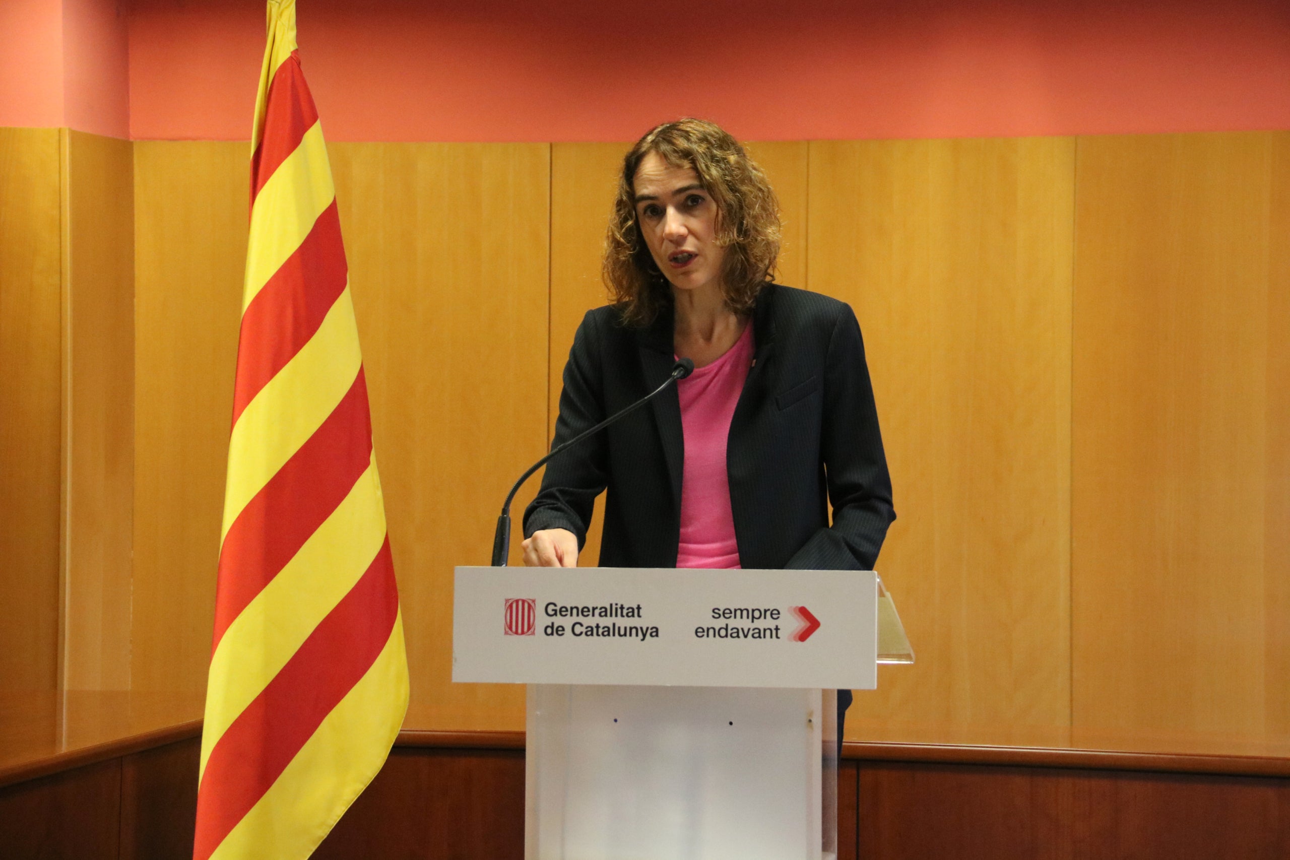 La consellera de Justícia, Gemma Ubasart, als jutjats de Sabadell | Caterina Tallón (ACN)
