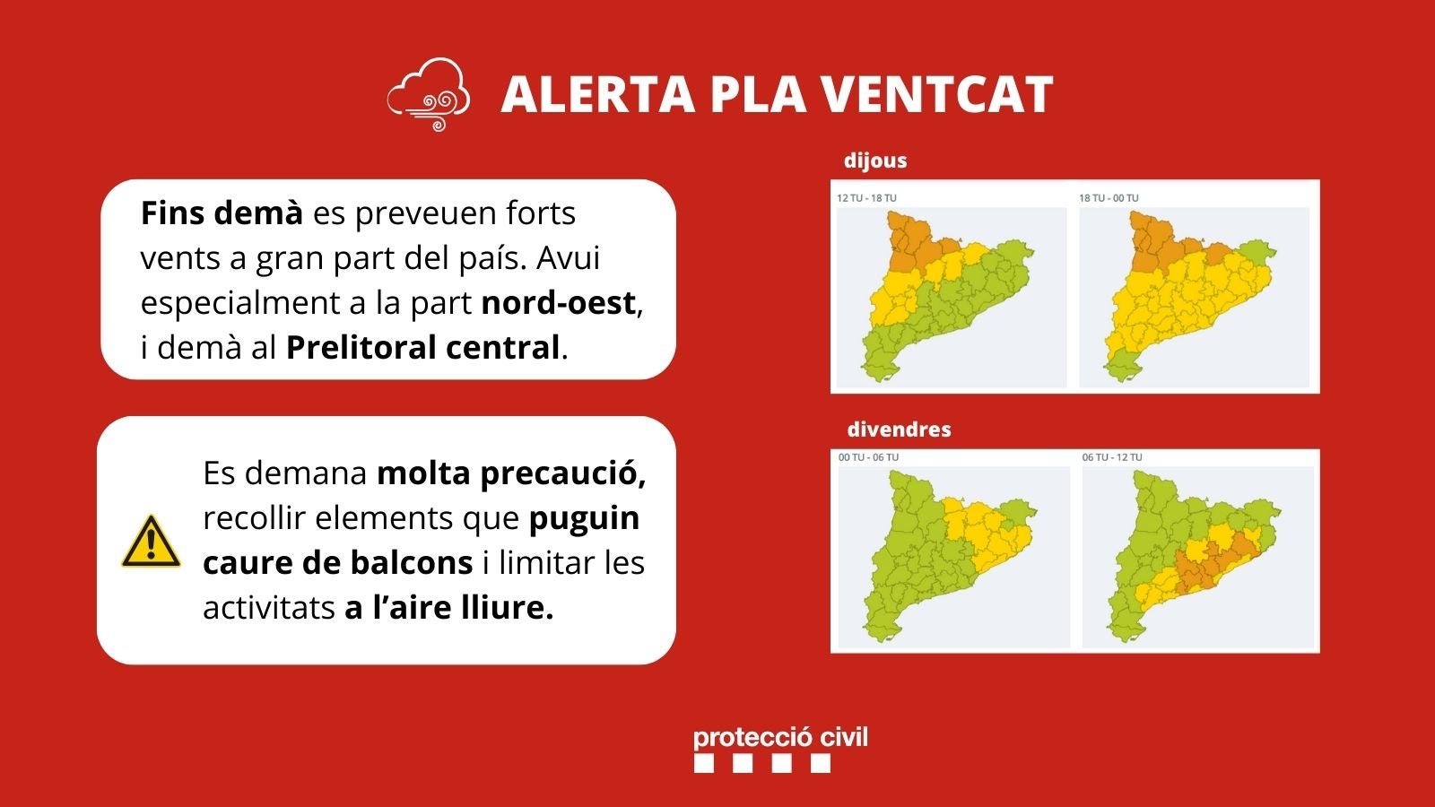 L'avís de Protecció Civil 