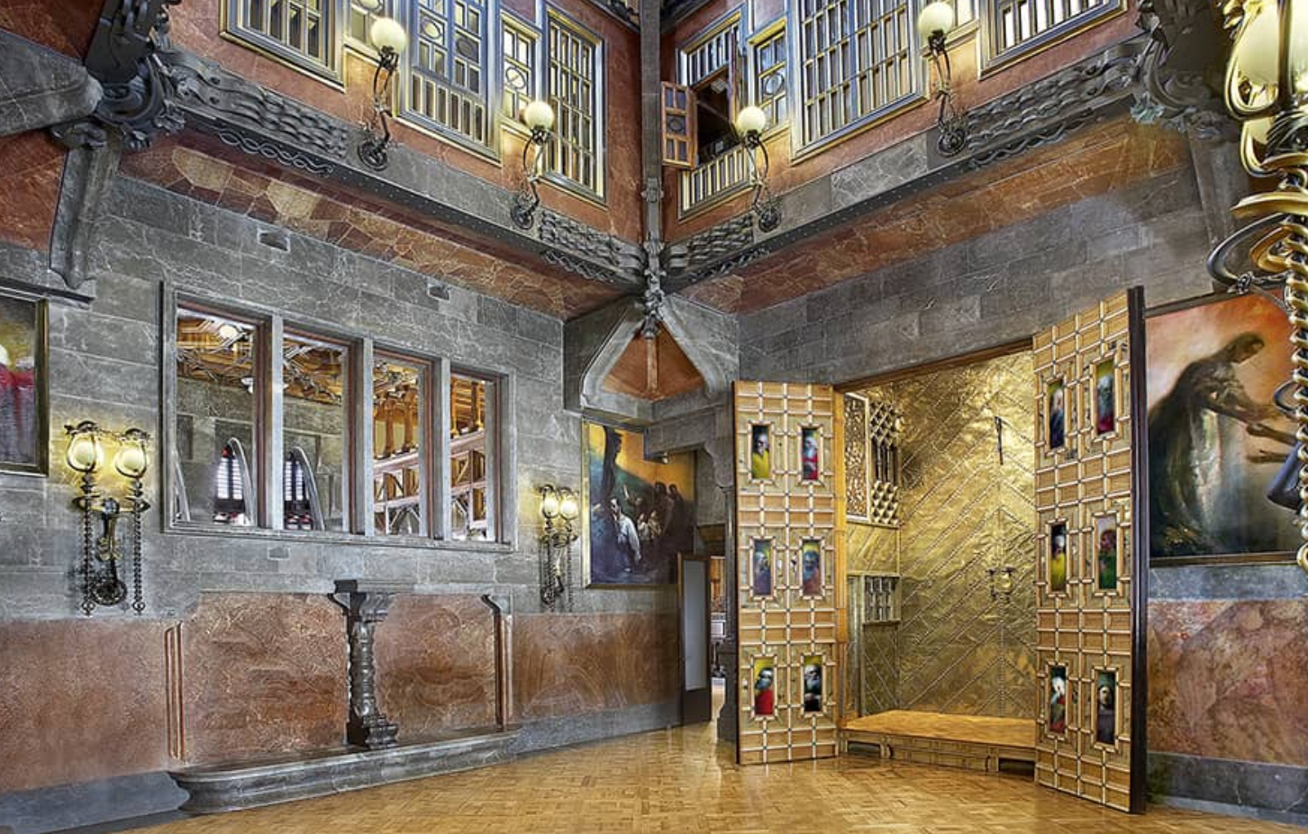 Interior del Palau Güell, a Nou de la Rambla 