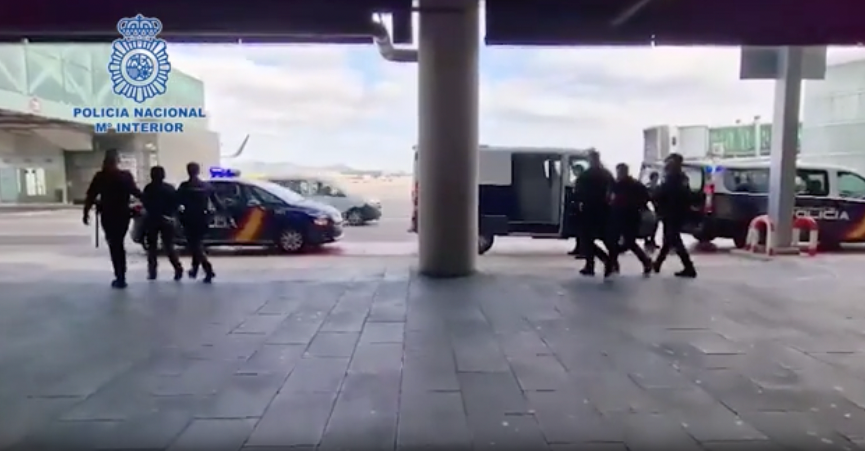 Captura d'imatge del vídeo de la detenció facilitat per la Policia Nacional / Policia Nacional